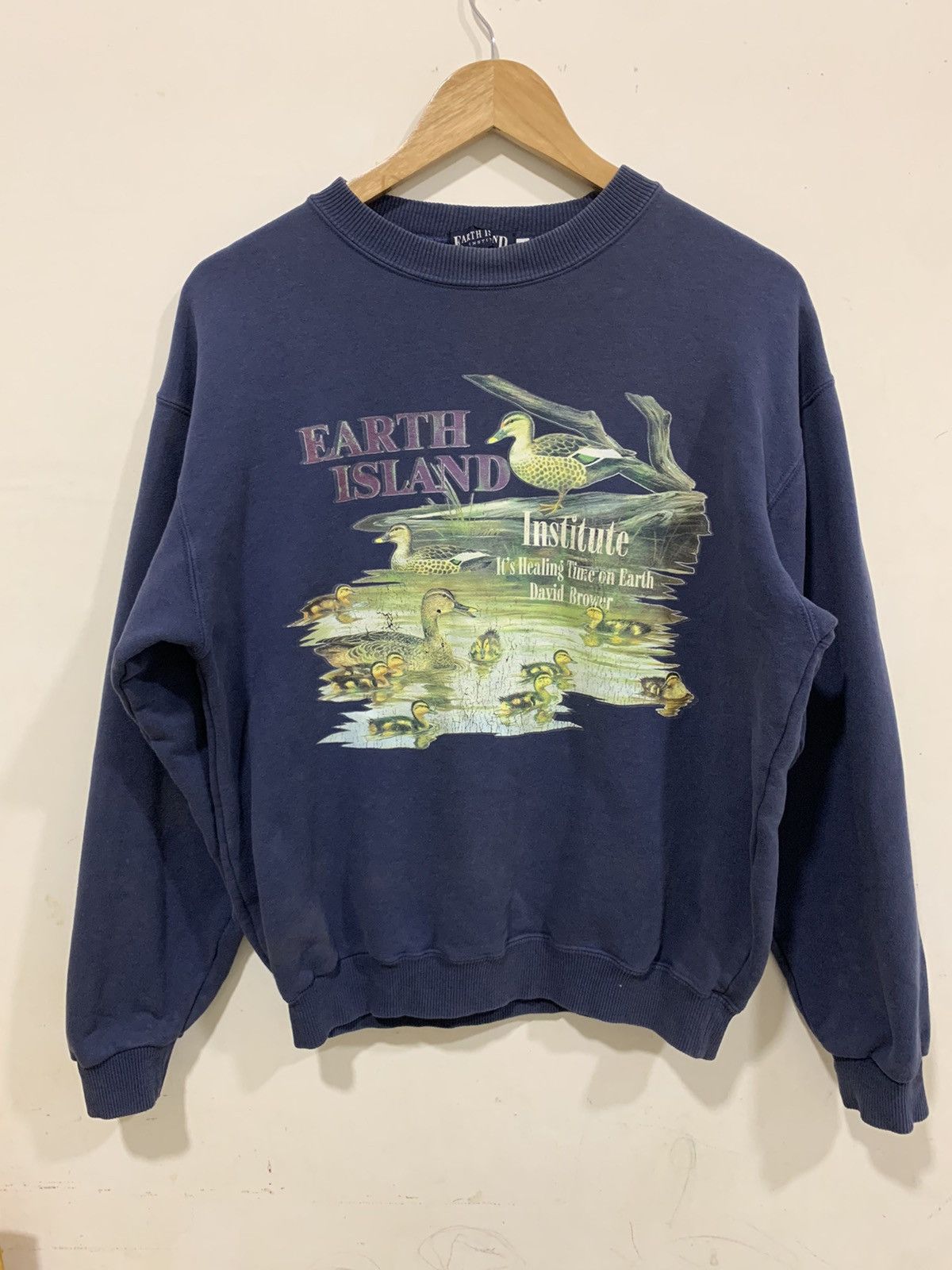 Japanese Brand Vtg Island Institute it's Healing Time on Earth David Brower Size US M / EU 48-50 / 2 - 1 Thumbnail