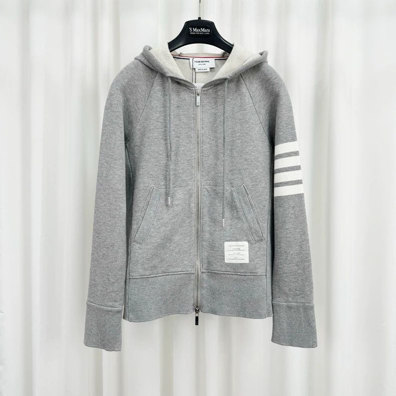 Thom Browne Thom Browne size2 Knitted four bar zipper jacket Size US M / EU 48-50 / 2 - 1 Thumbnail