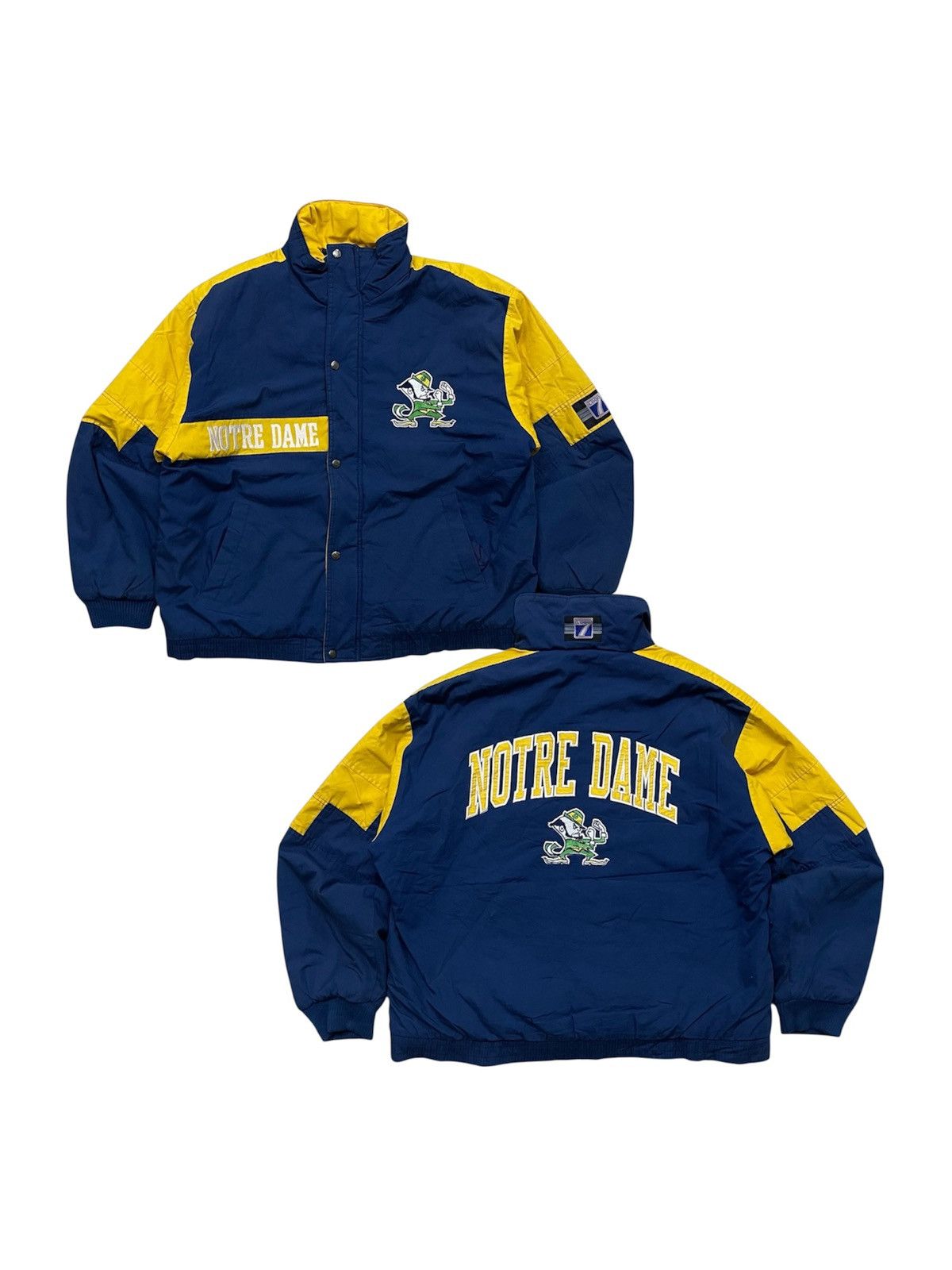 Logo 7 VINTAGE 90s LOGO 7 NOTRE DAME FIGHTING IRISH NFL JACKET Size US L / EU 52-54 / 3 - 1 Thumbnail