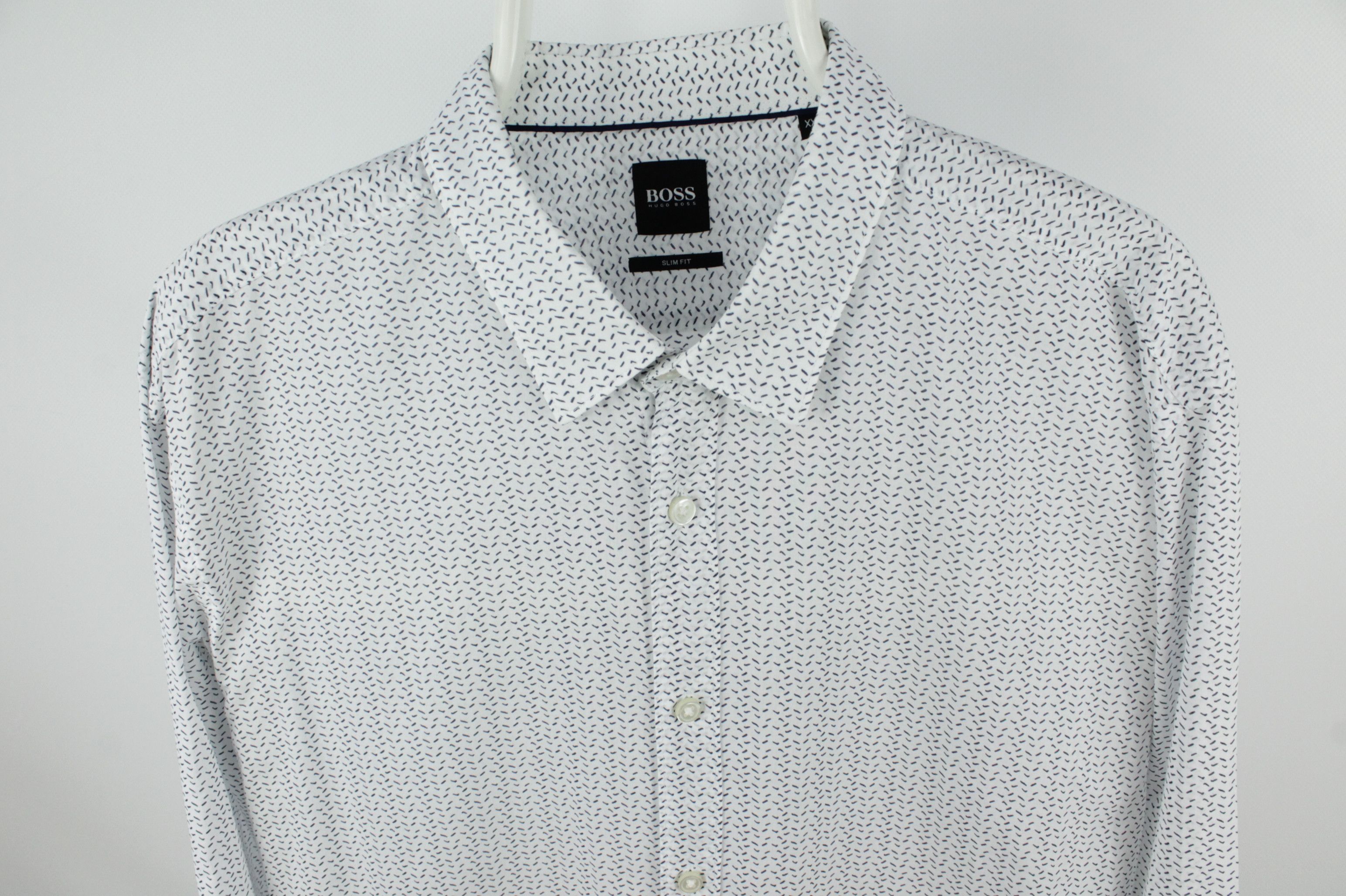 Designer × Hugo Boss Hugo Boss Match Point Cotton Slim Fit Dress Shirt Men's Size US XXL / EU 58 / 5 - 2 Thumbnail
