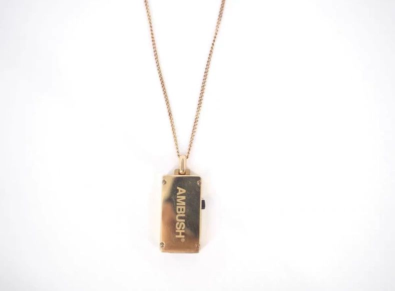 Ambush Design AmbushGold-plated USB silver necklace 2503-Nextarrow Size ONE SIZE - 5 Thumbnail