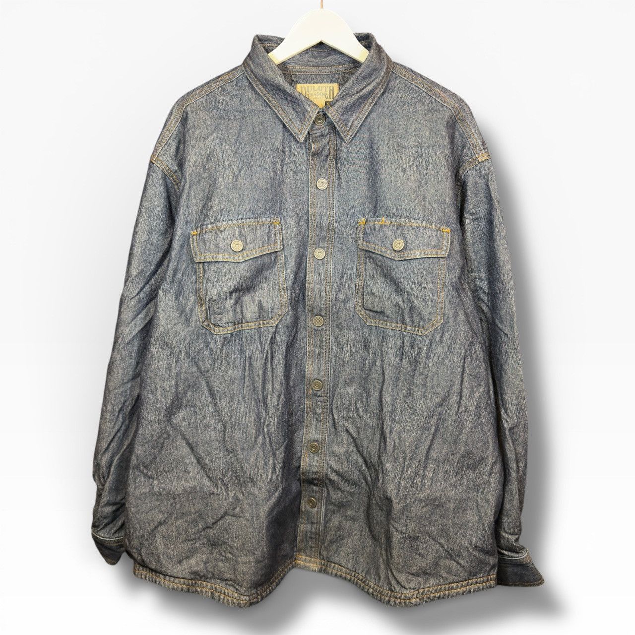 Duluth Trading Company Duluth Trading Co Fleece Lined Denim Jacket Size US XL / EU 56 / 4 - 1 Thumbnail
