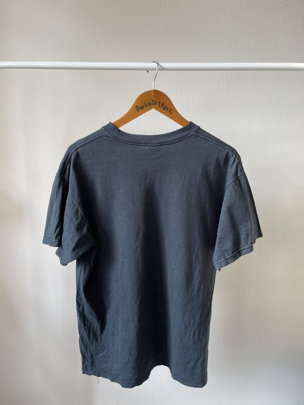 Japanese Brand × Sex Skateboards × Vintage Rare 90s Faded Lucky Strike Box Logo Satan Print Tee Size US L / EU 52-54 / 3 - 7 Thumbnail
