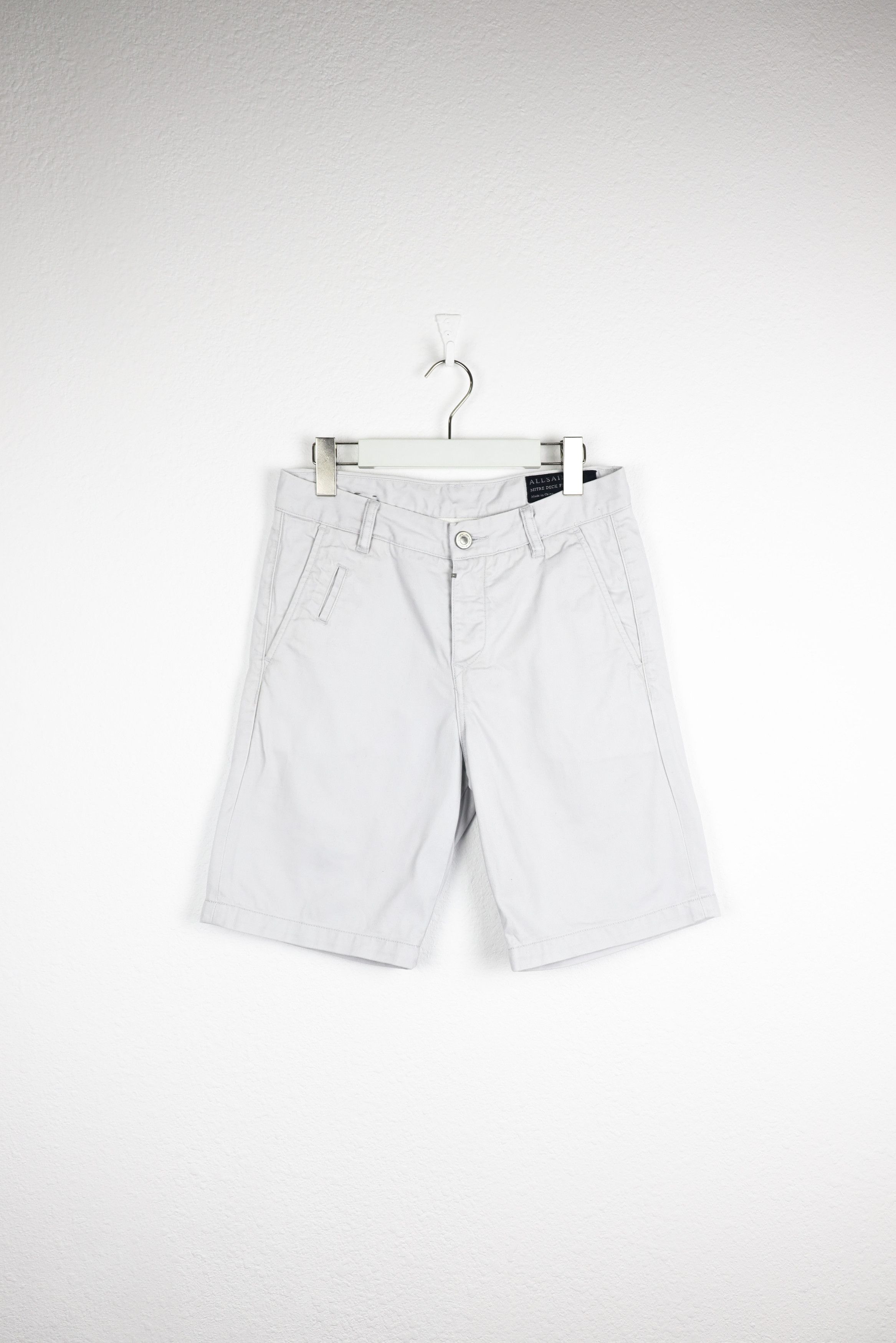Allsaints All Saints Gray Mitre Deck Chino Shorts Size US 28 / EU 44 - 1 Thumbnail