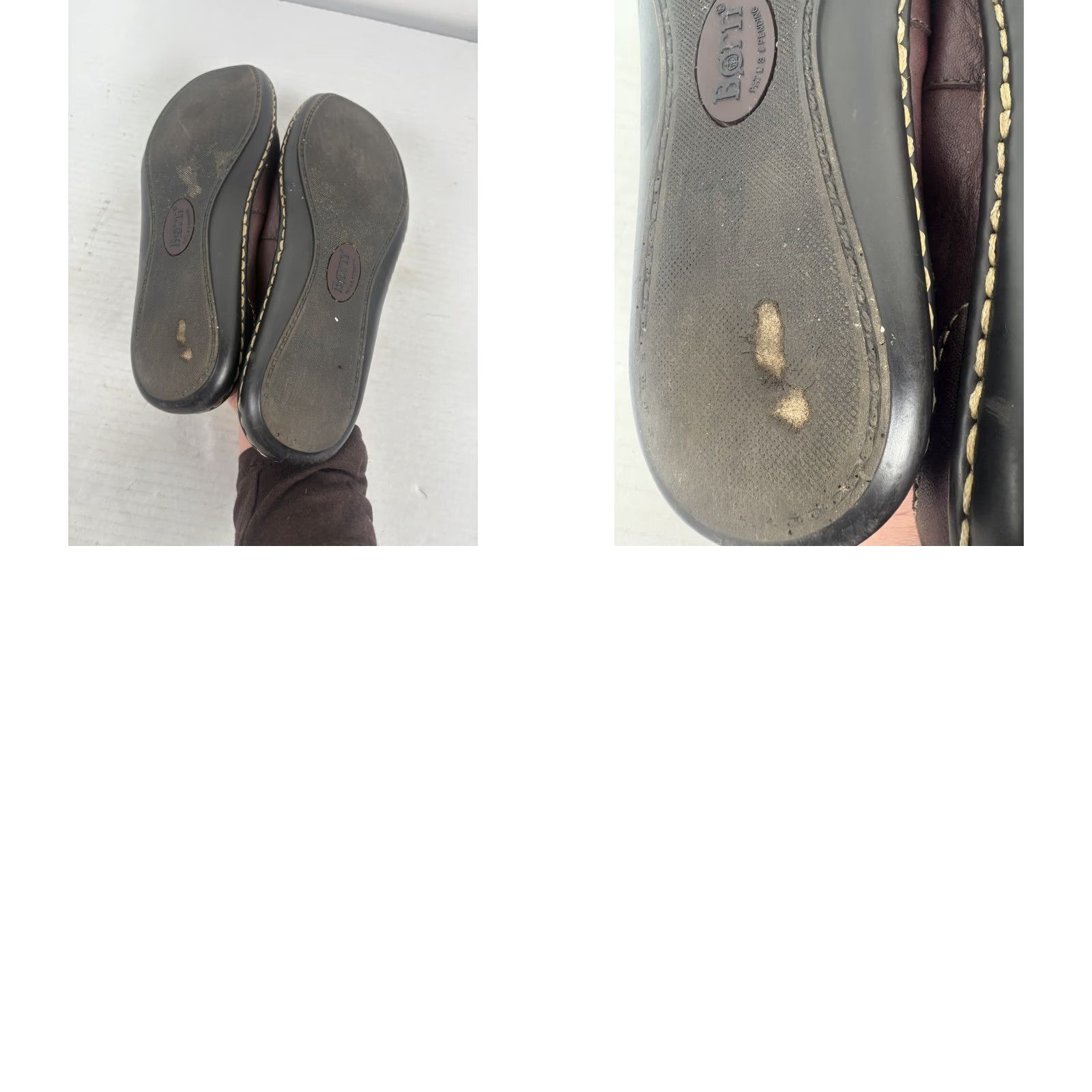 Born Born Women's Leather Flat Mules Size 7 Brown Casual Slip-On Comfort City Size US 7 / IT 37 - 8 Thumbnail