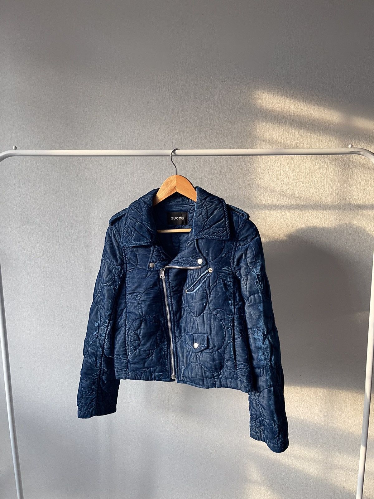 CABANE de ZUCCa × Issey Miyake F/W 2004-2005 Zucca Velvet Biker Jacket Size US S / EU 44-46 / 1 - 5 Thumbnail