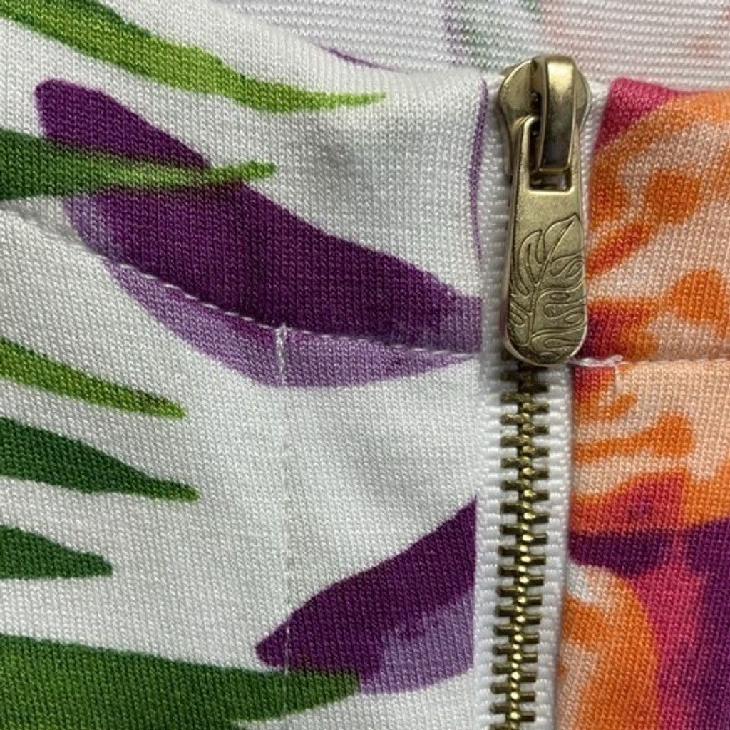 Tommy Bahama Tommy Bahama Floral Stretch Short Sleeve Midi Dress Women XS Size XS / US 0-2 / IT 36-38 - 5 Thumbnail