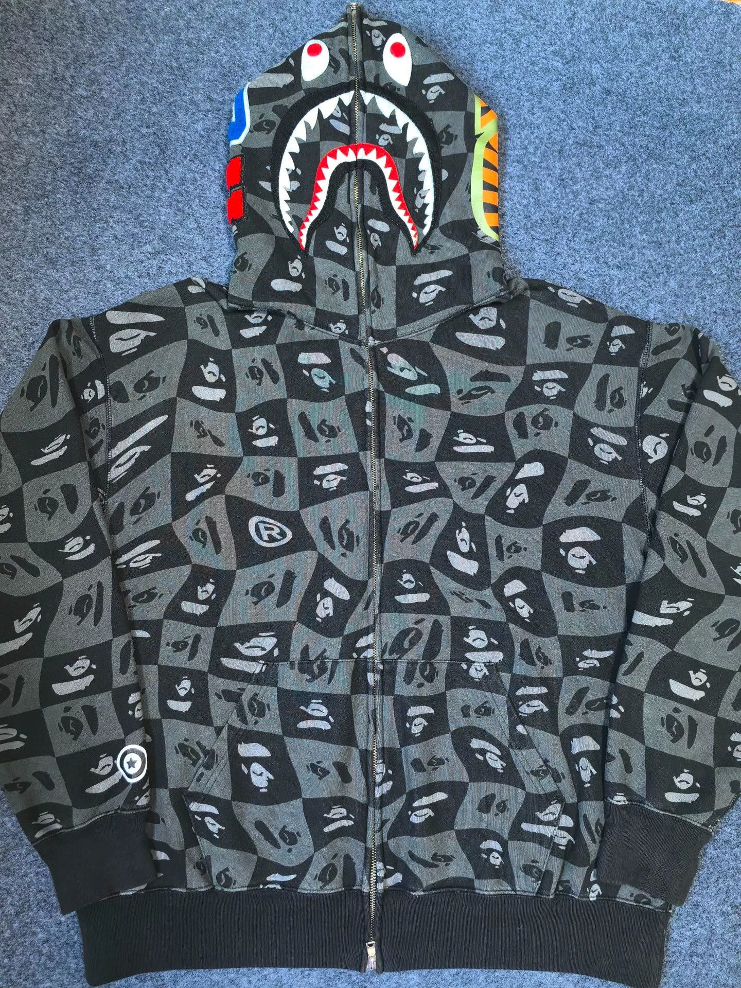 Bape Bape X Multi Shark Sweatshirt Pullover Size US XXL / EU 58 / 5 - 1 Thumbnail