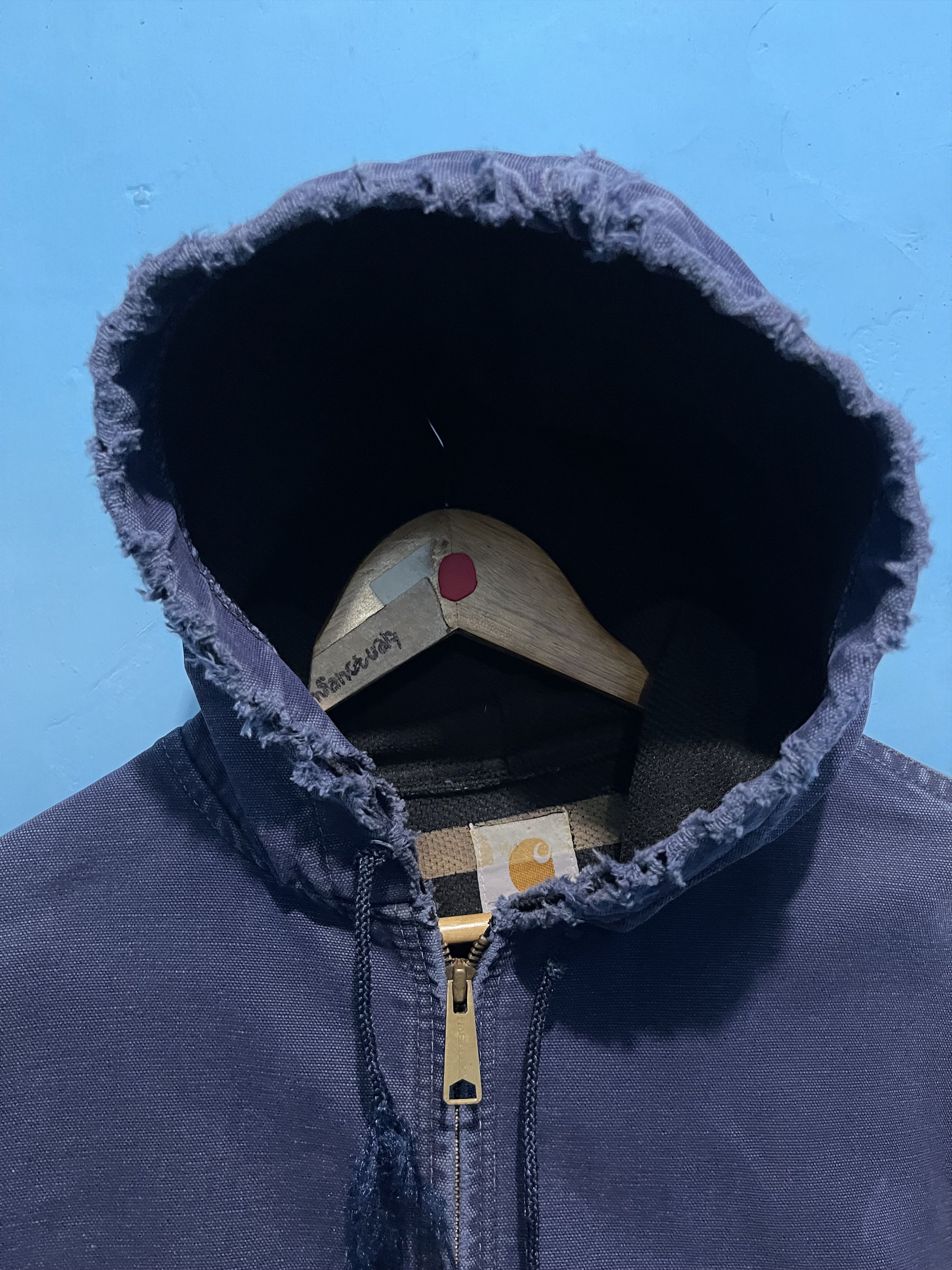 Carhartt Carhartt Blue Work Wear Hooded Jacket Size US L / EU 52-54 / 3 - 2 Thumbnail