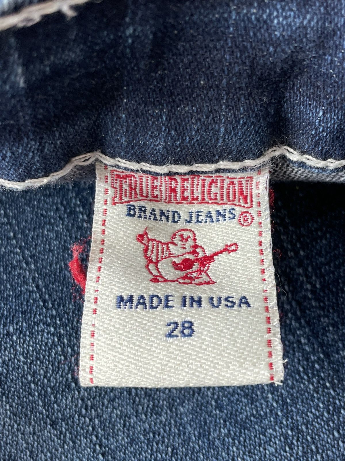 True Religion Vintage 00's True Religion Y2K Denim Jeans Pocket Logo Size 24" / US 00 / IT 34 - 9 Thumbnail