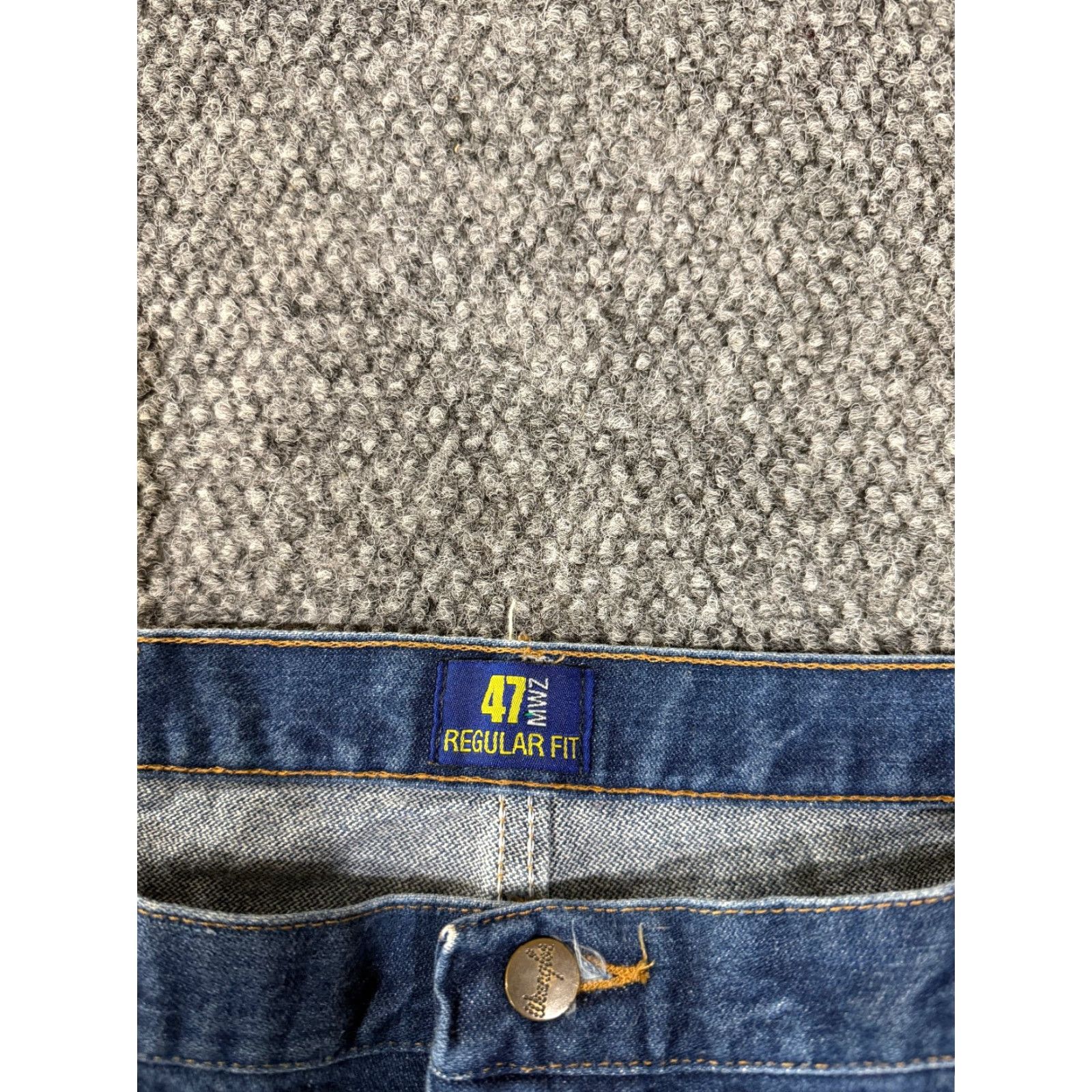 Wrangler Wrangler Jeans Mens 40x32 47MWZ Denim Western Cowboy Cut Regular Fit Blue Cotton Blend 5-Pocket Logo Vintage No Size US 40 / EU 56 - 3 Thumbnail
