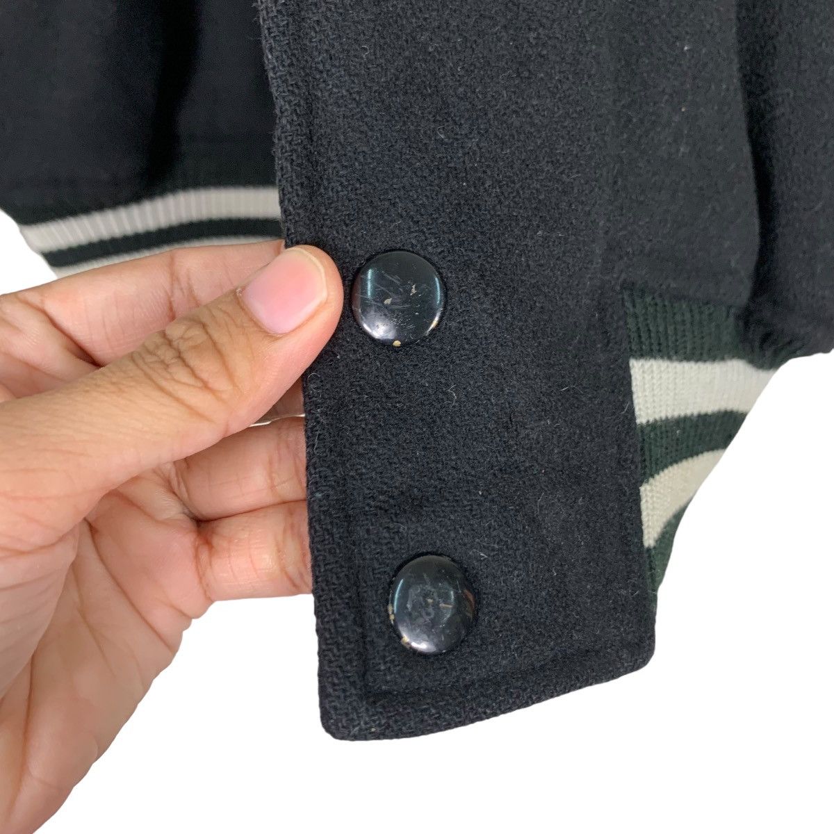 Japanese Brand y.jac UNIVERSITY OF TOKAI Wool Varsity Jacket #1061-C48 Size US L / EU 52-54 / 3 - 14 Thumbnail
