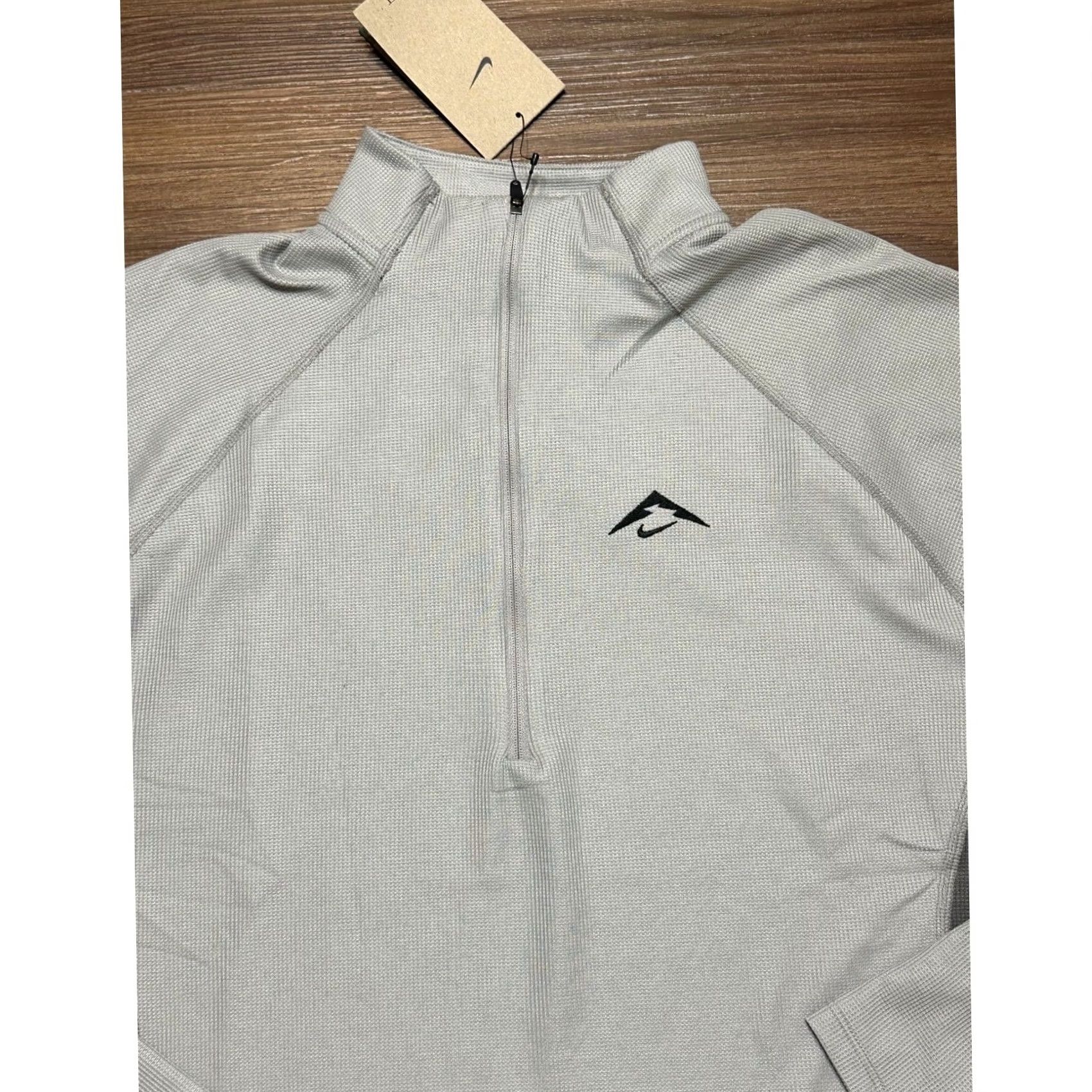 Nike Nike Trail Dri-FIT Half Zip Pullover Shirt Gray Men's M Size US M / EU 48-50 / 2 - 2 Thumbnail