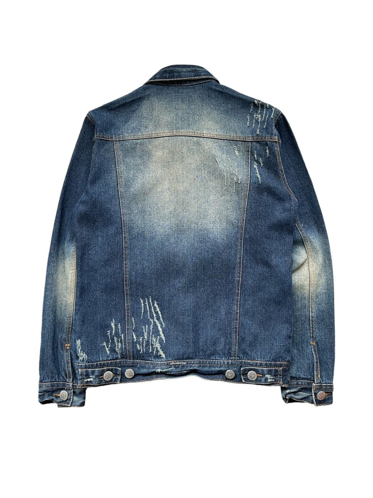 JACKROSE 00's JACKROSE trucker distressed denim jacket Size US M / EU 48-50 / 2 - 6 Thumbnail