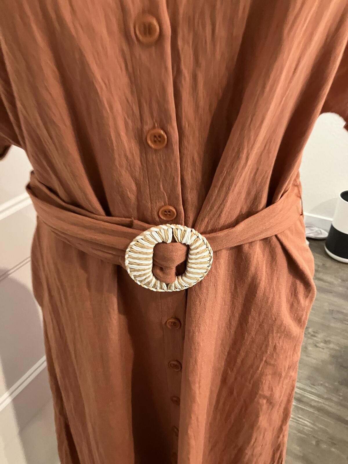 Other NWT Button-Down Belted Dress in Rust Size S / US 4 / IT 40 - 3 Thumbnail