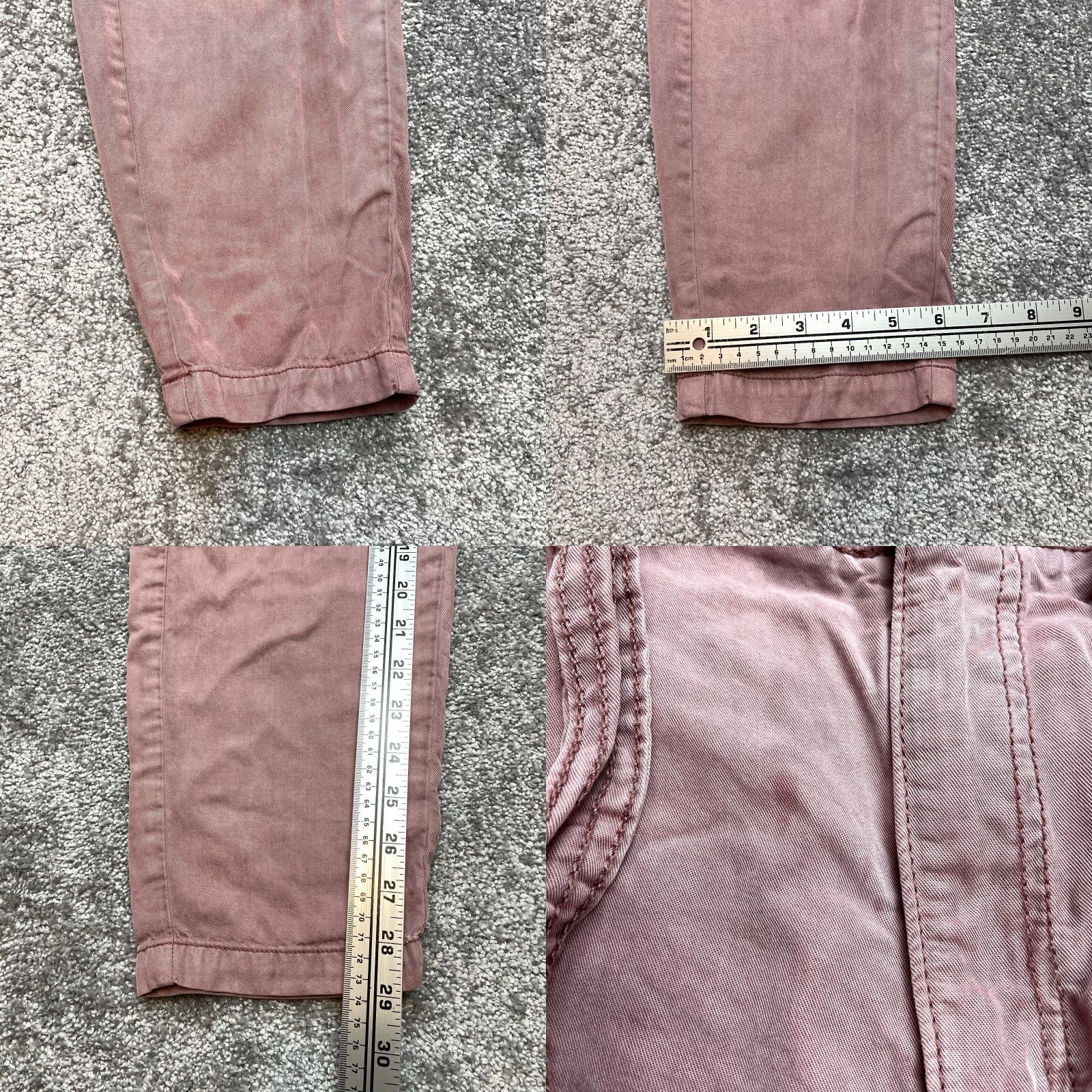 American Eagle Outfitters VINTAGE? No — American Eagle Paperbag Pants Womens 2 Regular Pink Belted Tie Lyocell 28x29 Size 28" / US 6 / IT 42 - 8 Thumbnail