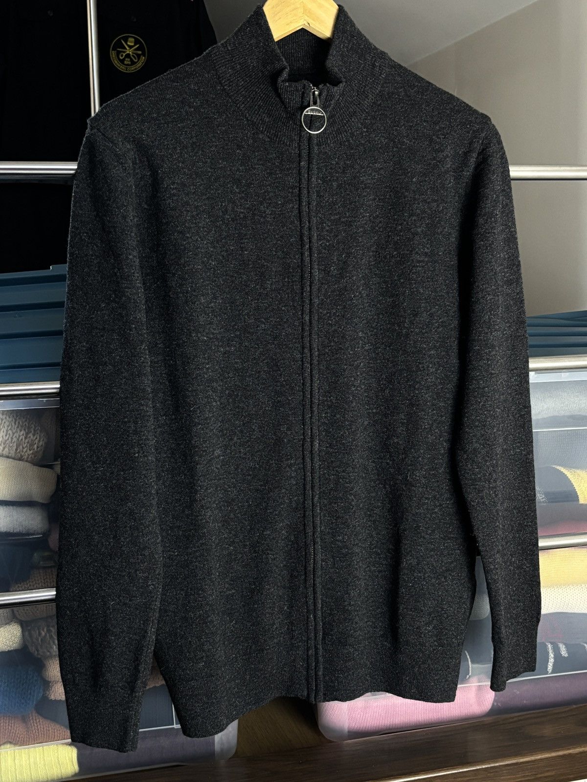 Barbour Barbour Wool Zip Knit Sweater Size US M / EU 48-50 / 2 - 2 Thumbnail