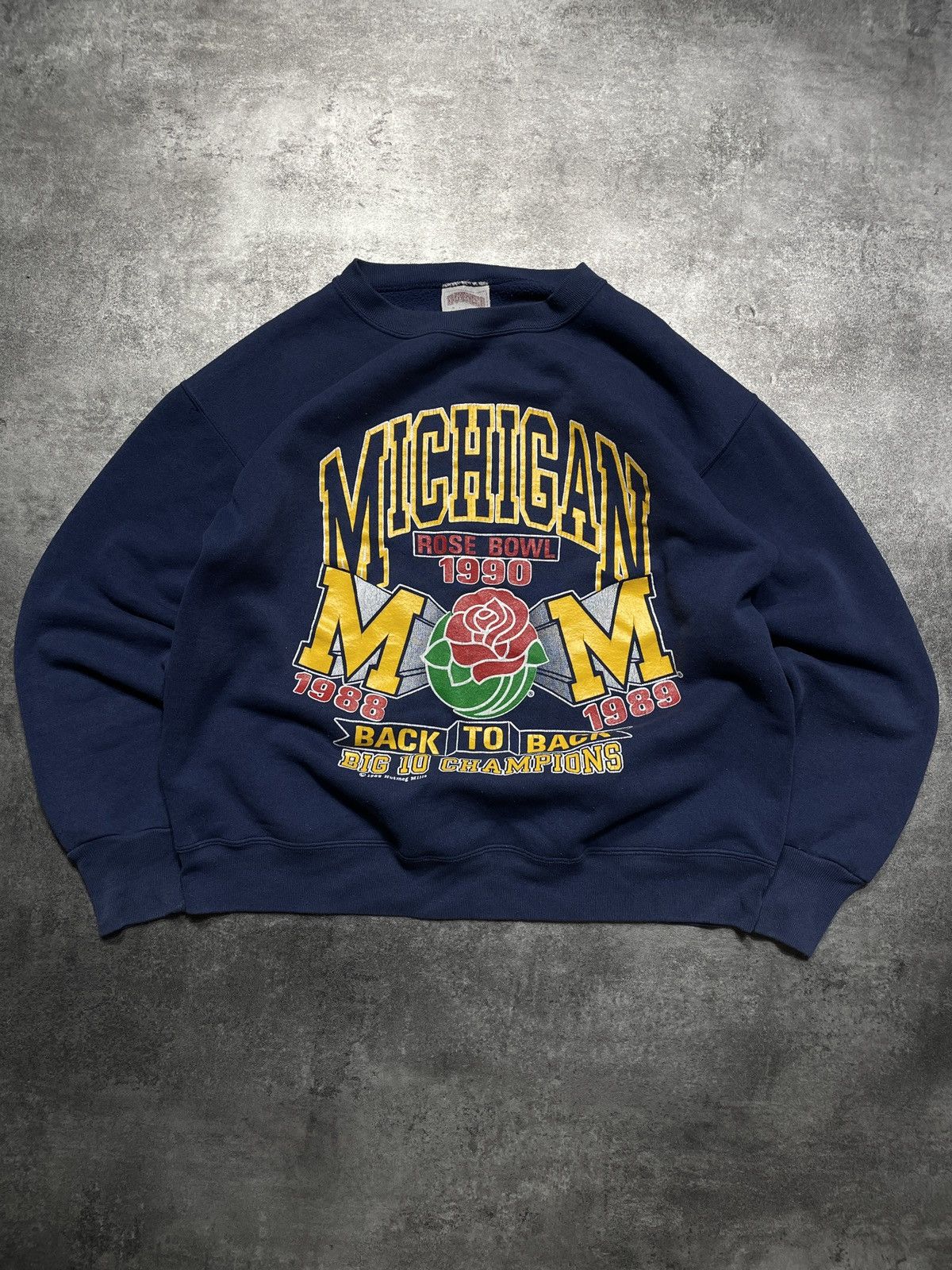Vintage ❗️RARE❗️Vintage 1989 Football USA Sweatshirt 1990 Rose Bowl Size US M / EU 48-50 / 2 - 1 Thumbnail