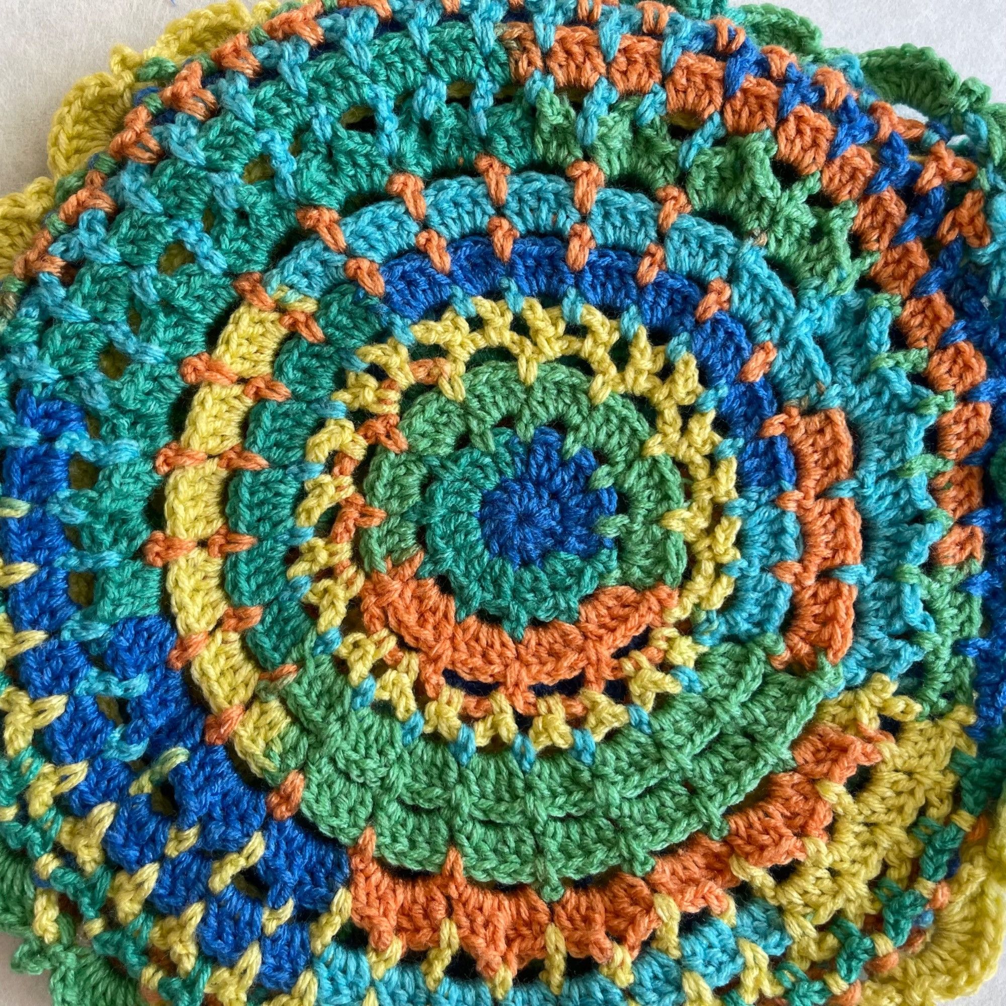 Handmade Crochet Purse Retro Shoulder Bag Granny Stitch Pattern Multi Size ONE SIZE - 4 Thumbnail