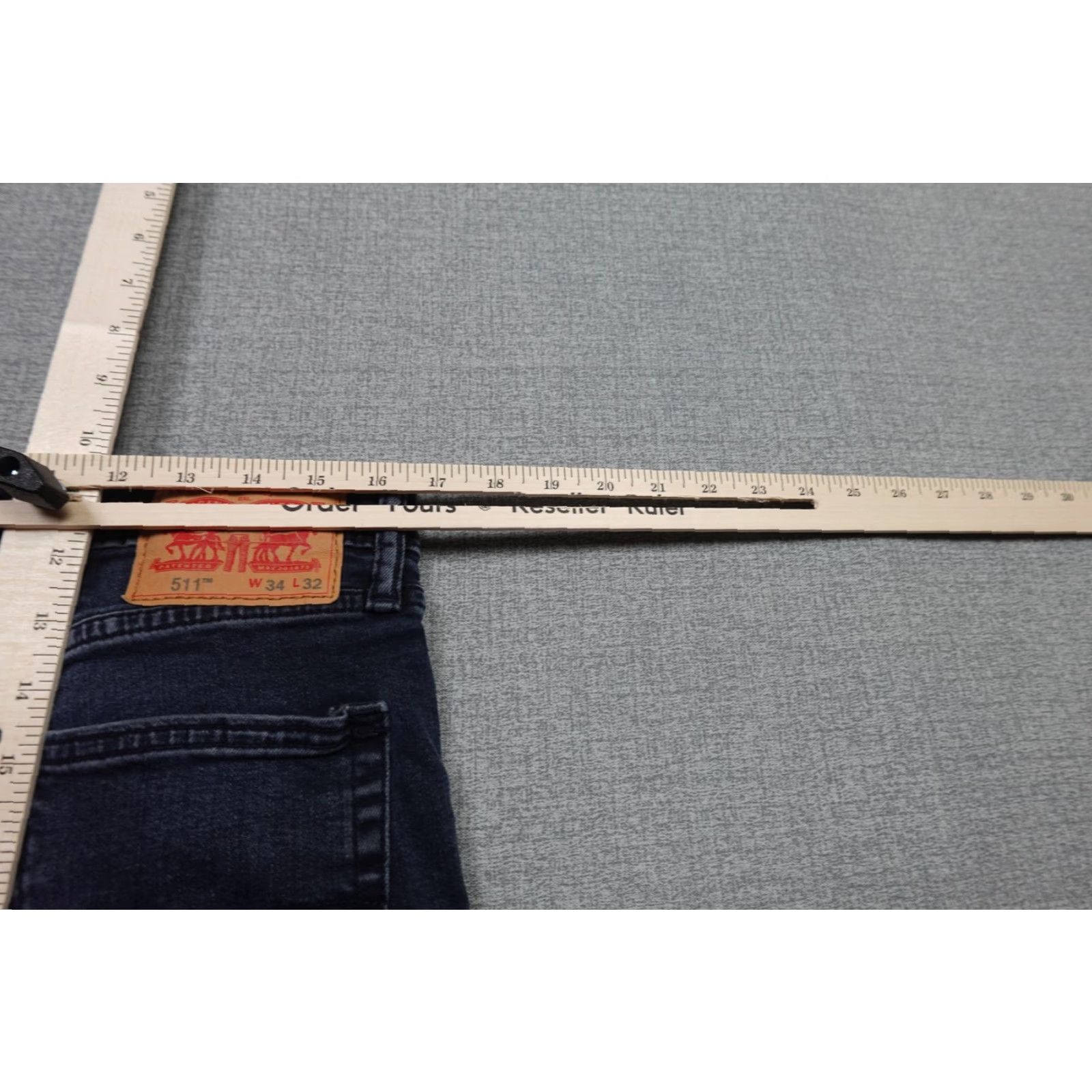 Levi's Levi's 511 Jeans Mens 34x32 Blue Slim Fit Stretch Tapered Zip Fly Denim 99% Cotton 1% Elastane Regular Inseam 32 Egypt Made Size US 34 / EU 50 - 7 Thumbnail