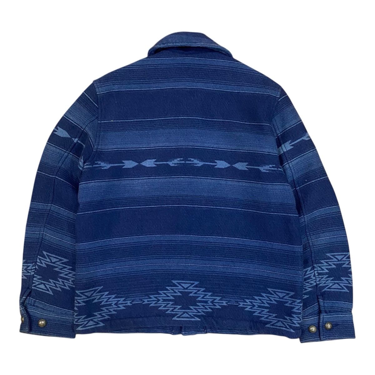 Remi Relief ✨Remi Relief wool indigo dye native pattern shawl collar Size US M / EU 48-50 / 2 - 3 Thumbnail