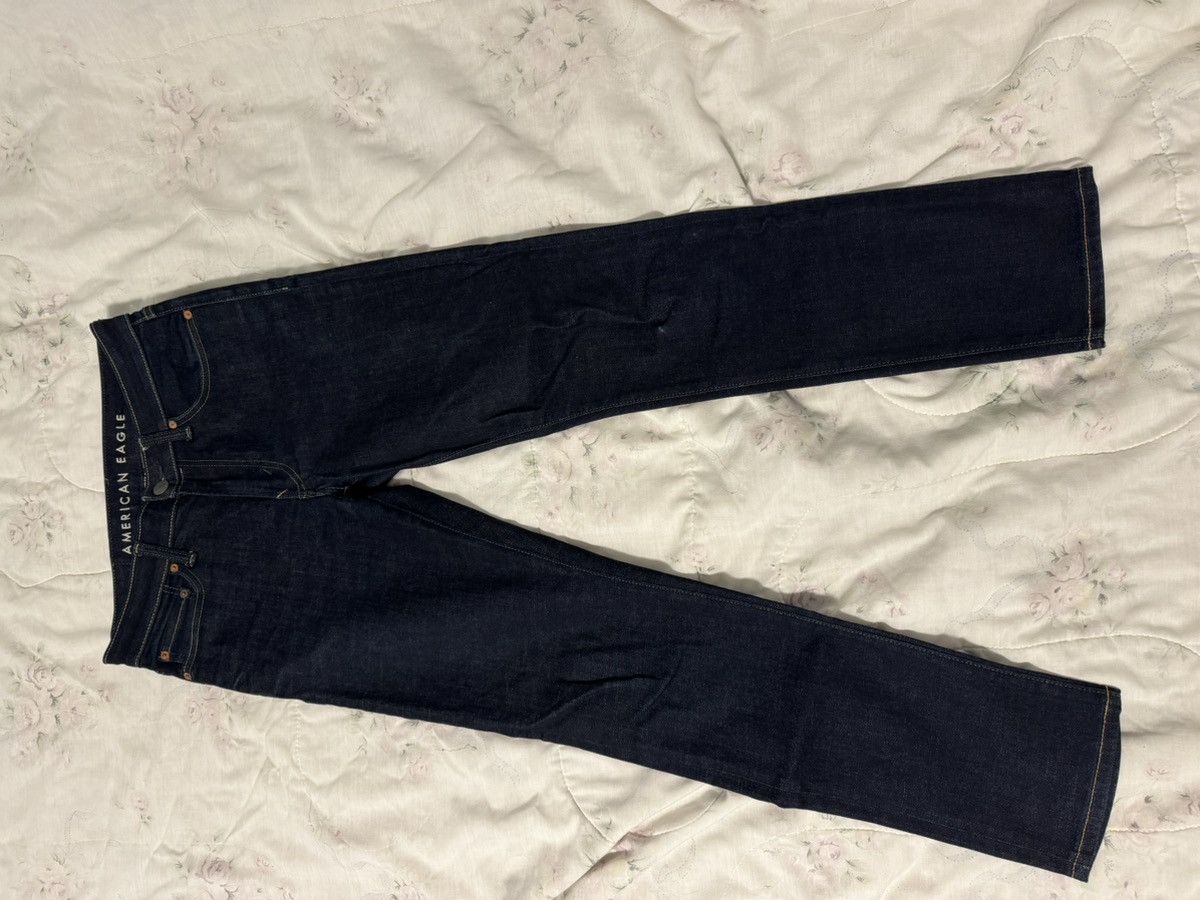 American Eagle Outfitters American Eagle Airflex+ Dark Wash Jeans - 30x30 Size US 30 / EU 46 - 1 Thumbnail