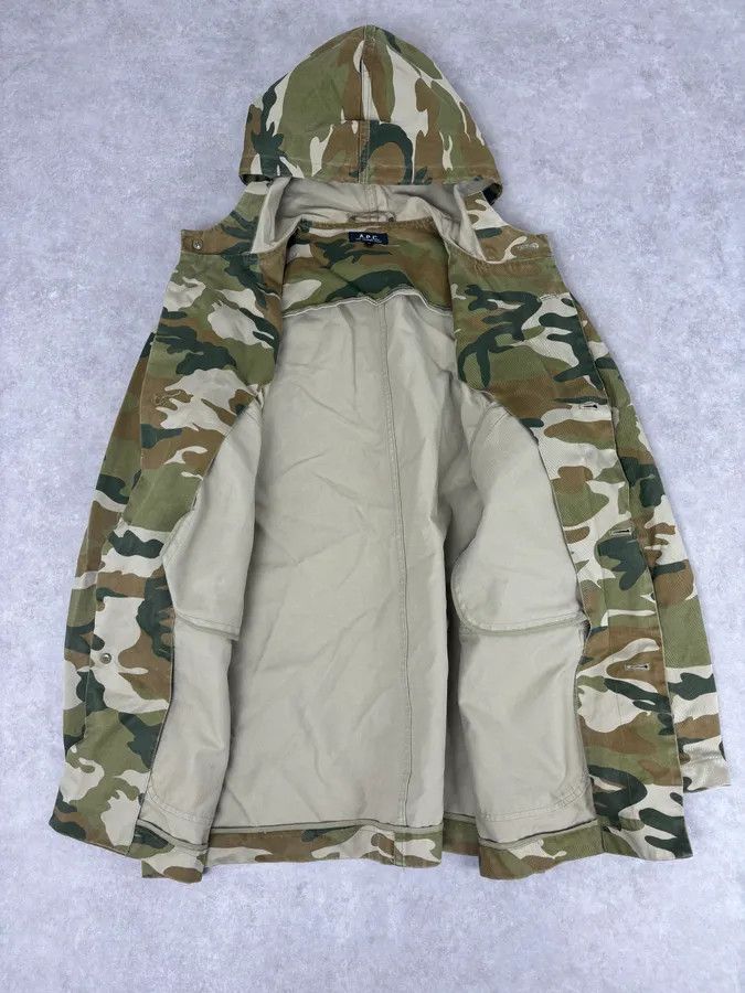 A.P.C. A.P.C. Khaki Camo Hooded Jacket Multi-Pocket Jacket Size US M / EU 48-50 / 2 - 7 Thumbnail