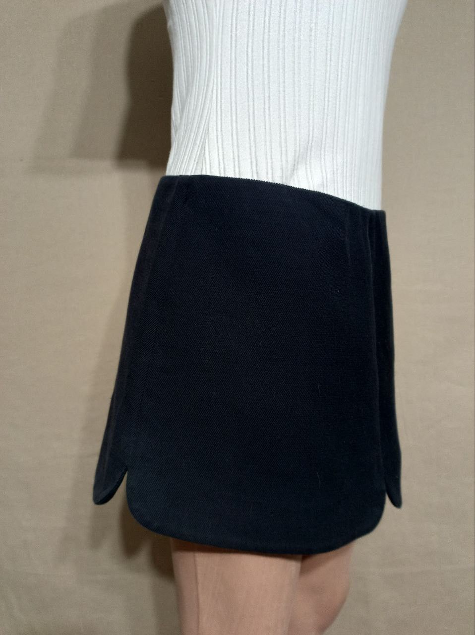 Miu Miu MIU MIU by Prada Cotton Black Mini Skirt Size EU 40 Size 27" / US 4 / IT 40 - 4 Thumbnail