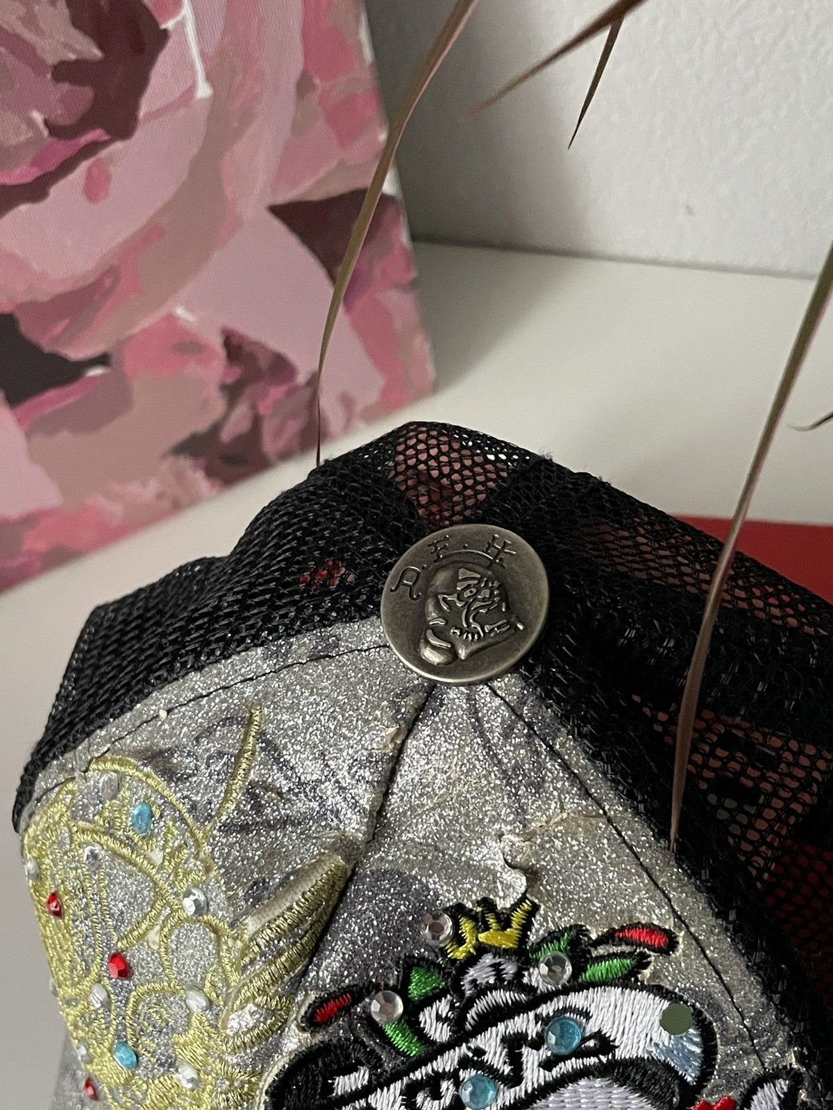 Christian Audigier × Ed Hardy × Japanese Brand Vintage Ed Hardy By Christian Audigier Cap Y2K Hat VERY RARE Size ONE SIZE - 7 Thumbnail