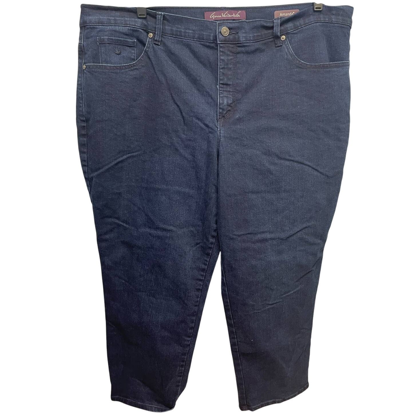 Gloria Vanderbilt Gloria Vanderbilt 22W Cotton Denim Blue Jeans Pockets Size 42" / US 20 - 1 Thumbnail