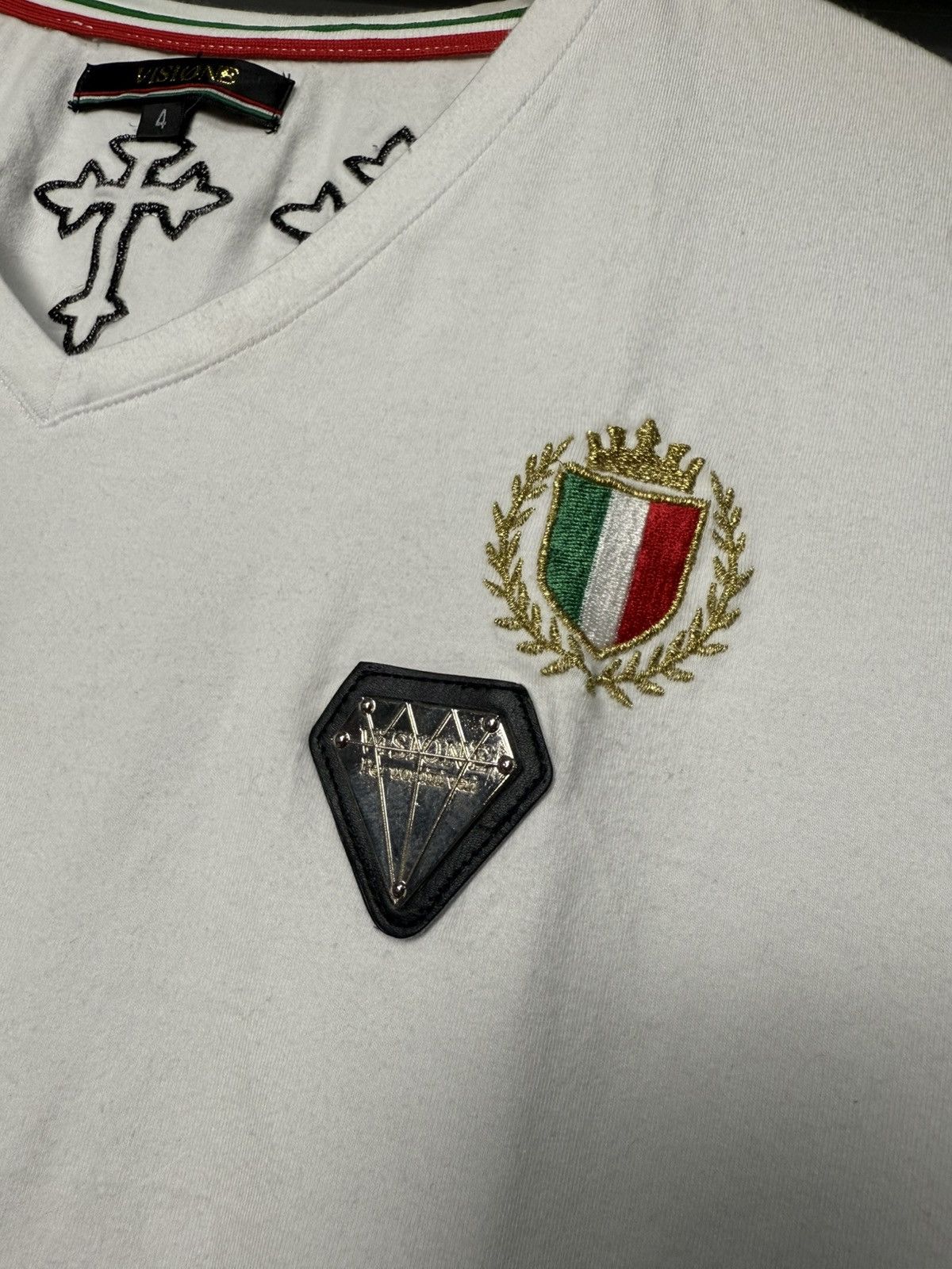 Japanese Brand Visione Japanese Brand Vinex Tshirt Size US L / EU 52-54 / 3 - 3 Thumbnail