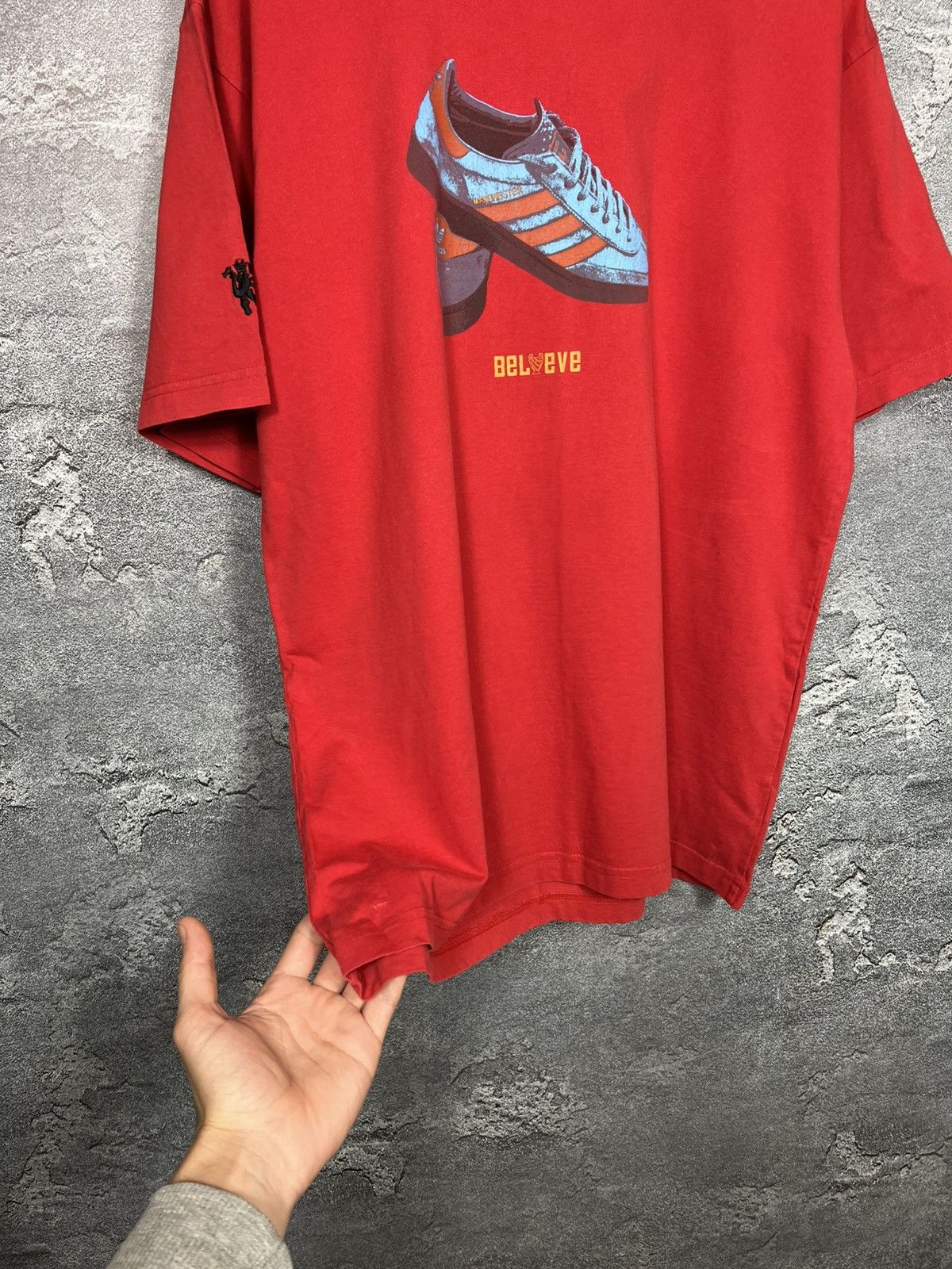 Vintage 80s Casuals Manchester United 2008 Champions T-shirt Size US L / EU 52-54 / 3 - 9 Thumbnail