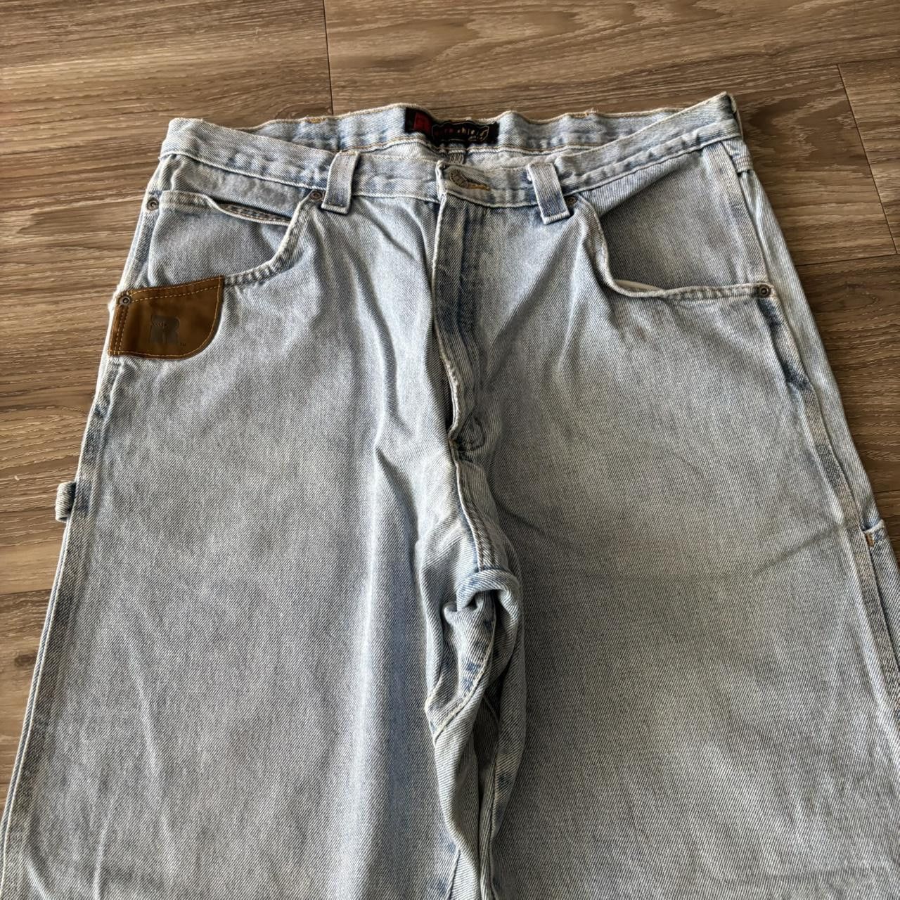 Vintage Crazy Vintage Y2K/2000s Baggy Light Wash Skater Workwear Carpenter Denim Jeans! 34x33 Size US 34 / EU 50 - 5 Thumbnail