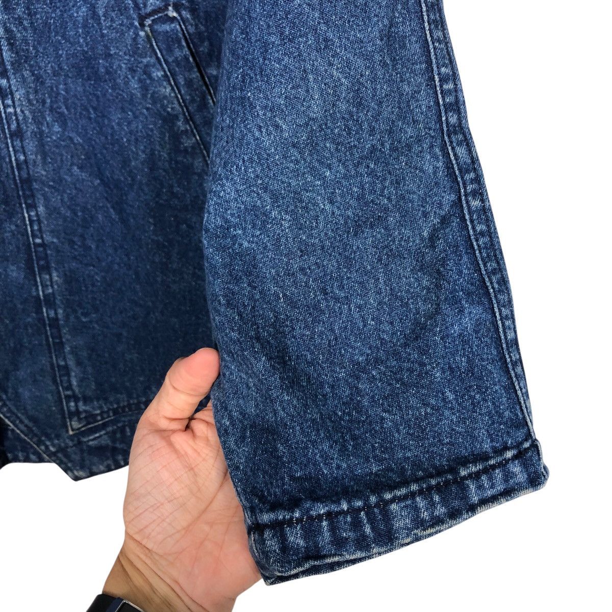 Japanese Brand 📌Vintage Biker Denim Jacket Indigo Cetra Issey Miyake Size US M / EU 48-50 / 2 - 16 Thumbnail