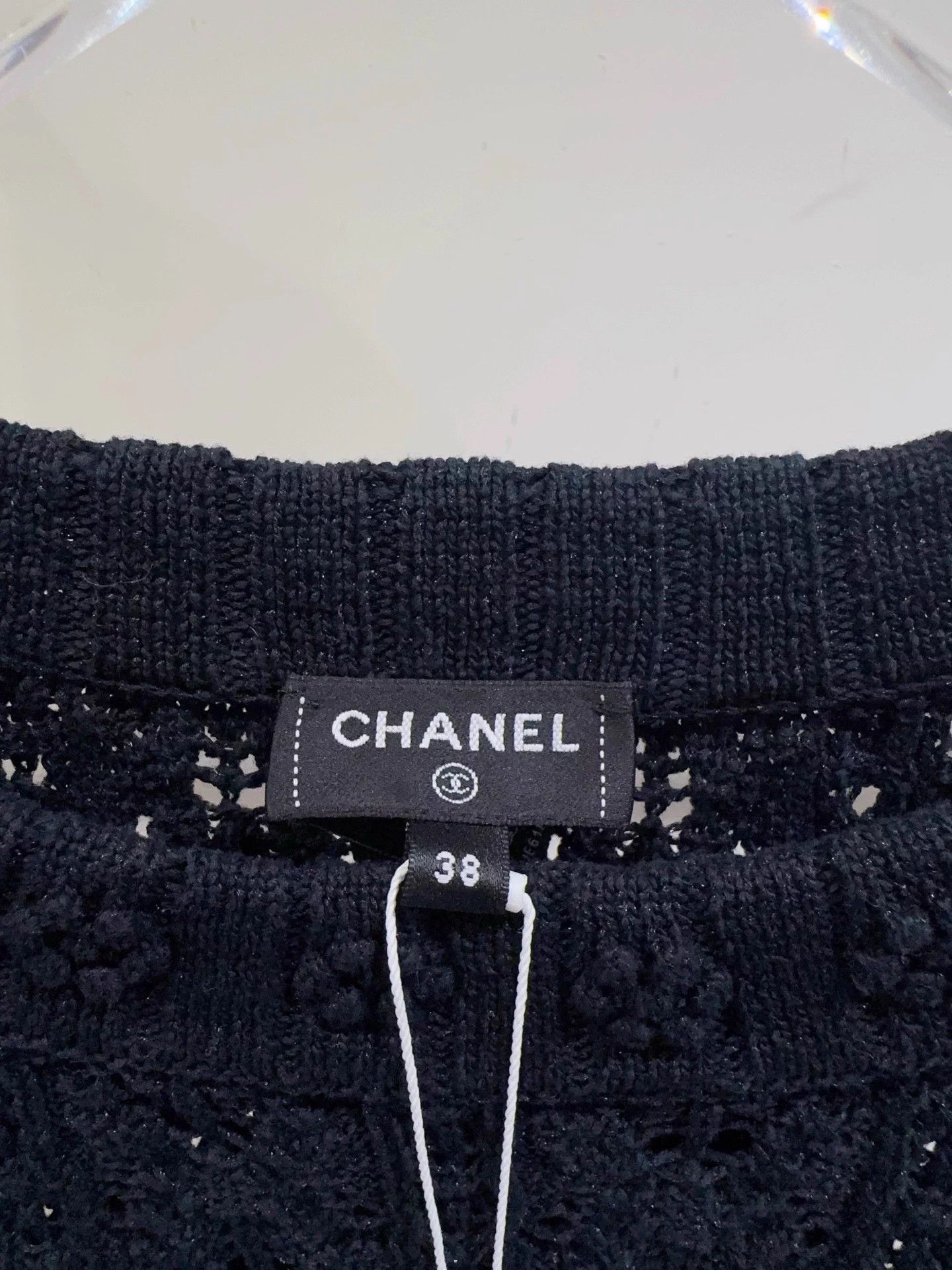 Chanel Chanel 24P Embossed Camellia Black Knit Top 38 Size S / US 4 / IT 40 - 3 Thumbnail