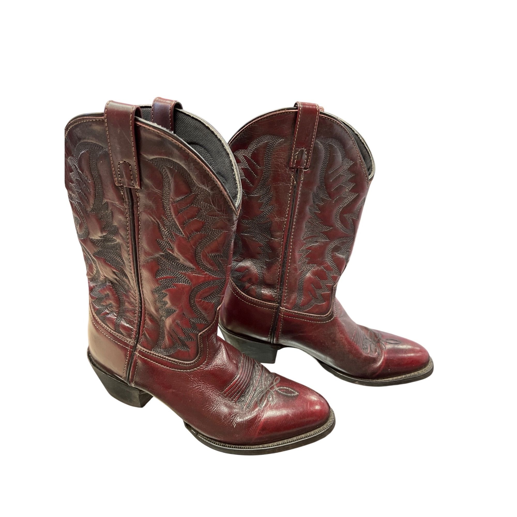 Other Laredo mens brown leather western mid calf boots sz 9.5D SKU Size US 9.5 / EU 42-43 - 3 Thumbnail