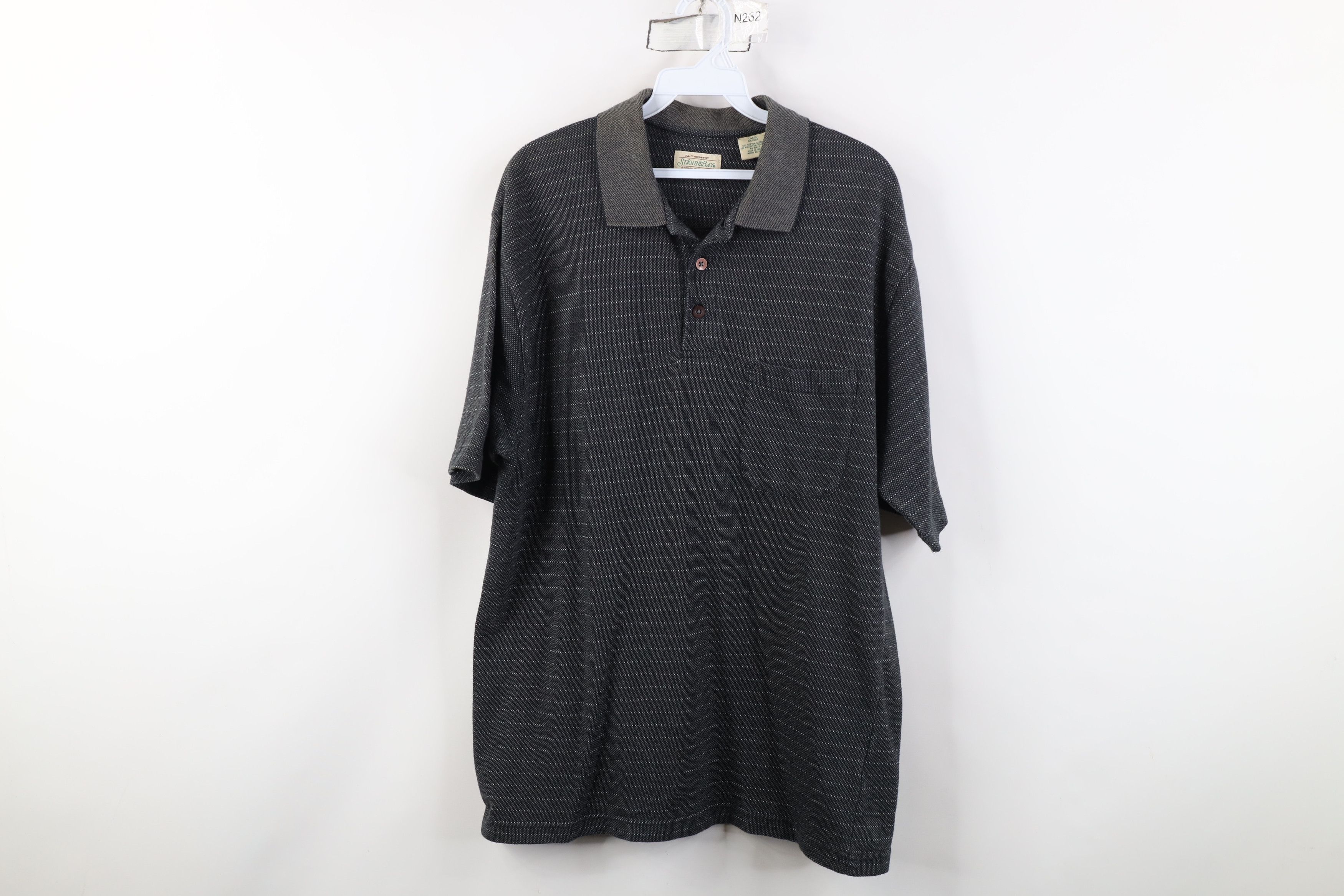 Vintage Vintage 90s Streetwear Thermal Knit Collared Golf Polo Shirt Size US L / EU 52-54 / 3 - 1 Thumbnail