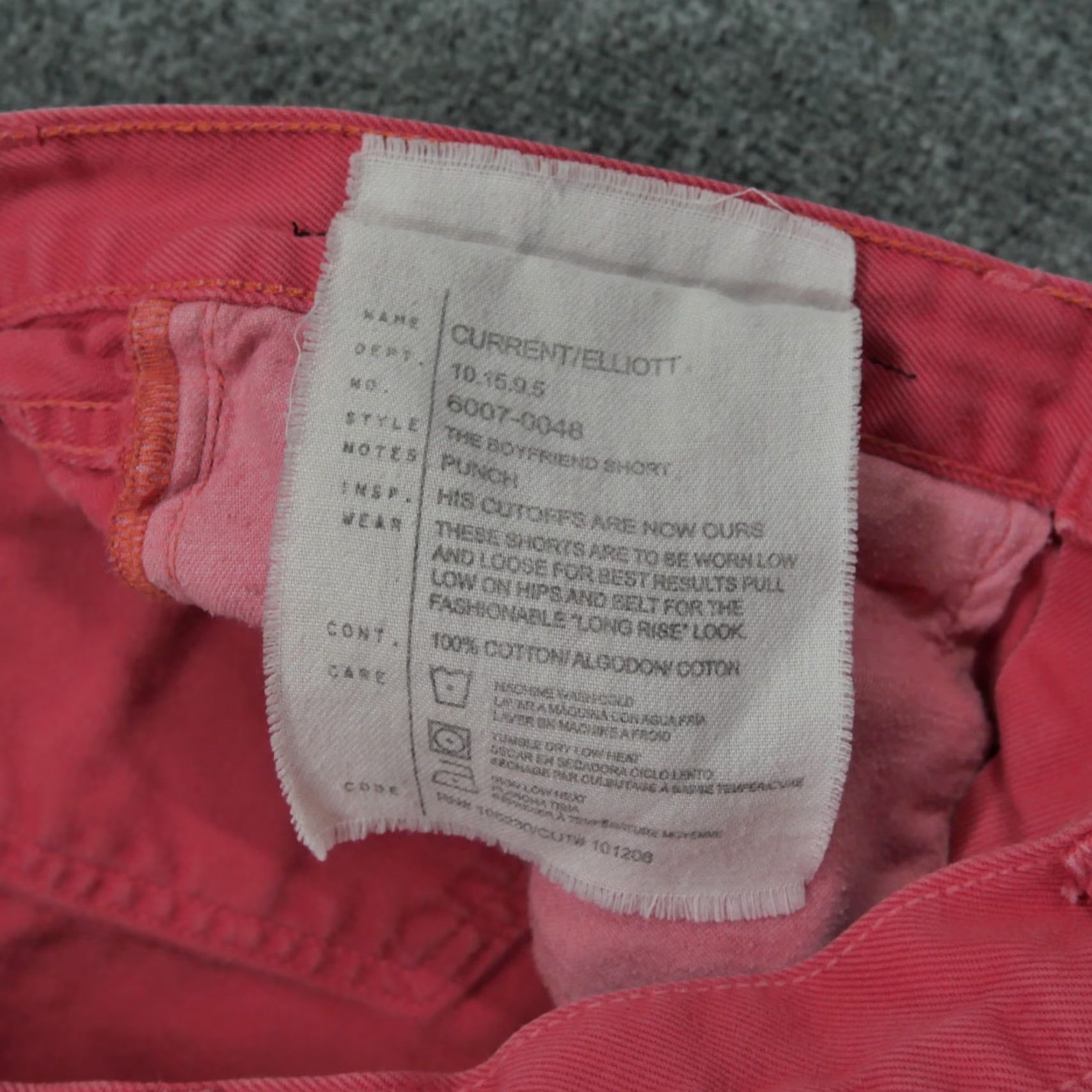 Vintage One X One Teaspoon Denim Cut-Off Shorts Womens 0 Pink Blue Classic Wide 90s Grunge Pockets Mens? Size 30" / US 8 / IT 44 - 6 Thumbnail