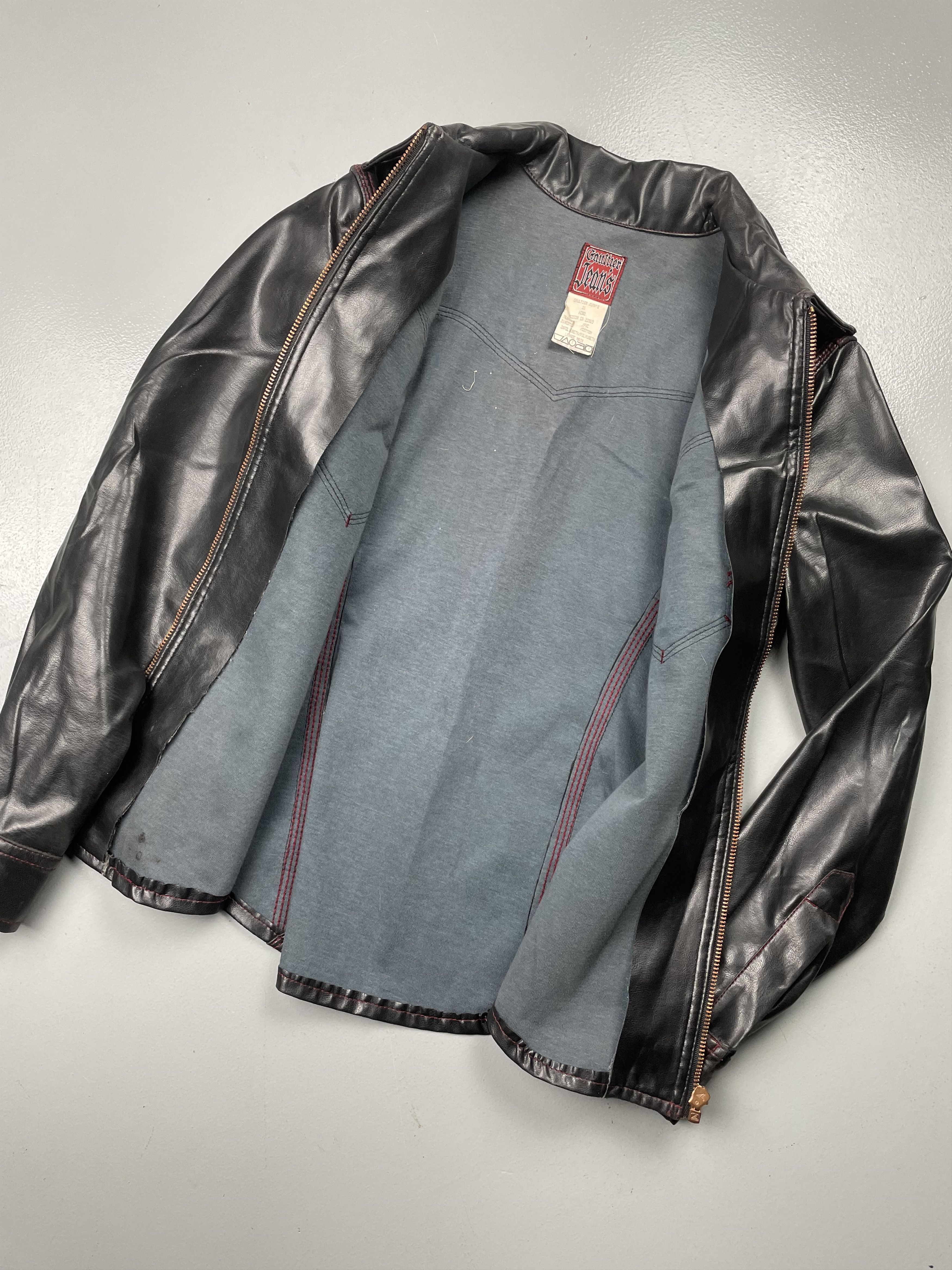 Jean Paul Gaultier vintage Gaultier Jean's faux leather zip-up shirt Size XS / US 0-2 / IT 36-38 - 4 Thumbnail