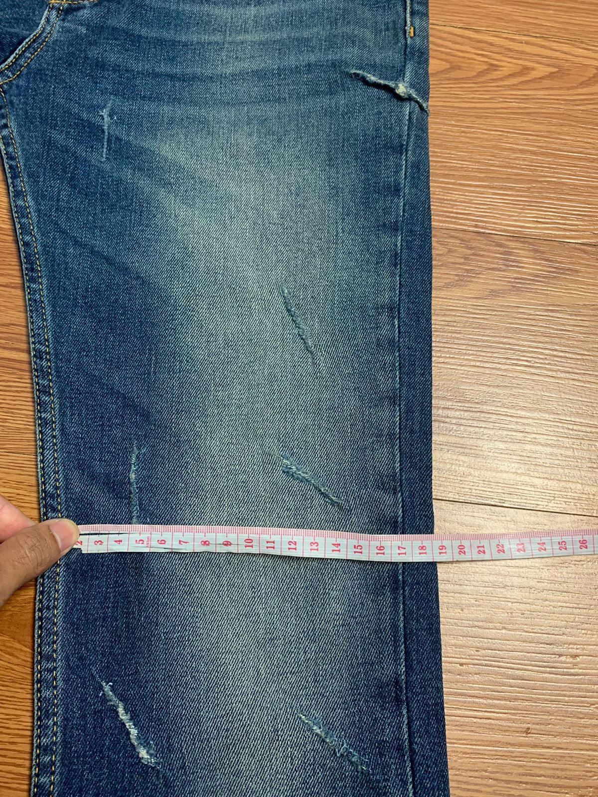 Maison Margiela Maison Margiela Cut Out Washed Denim Size US 30 / EU 46 - 22 Thumbnail