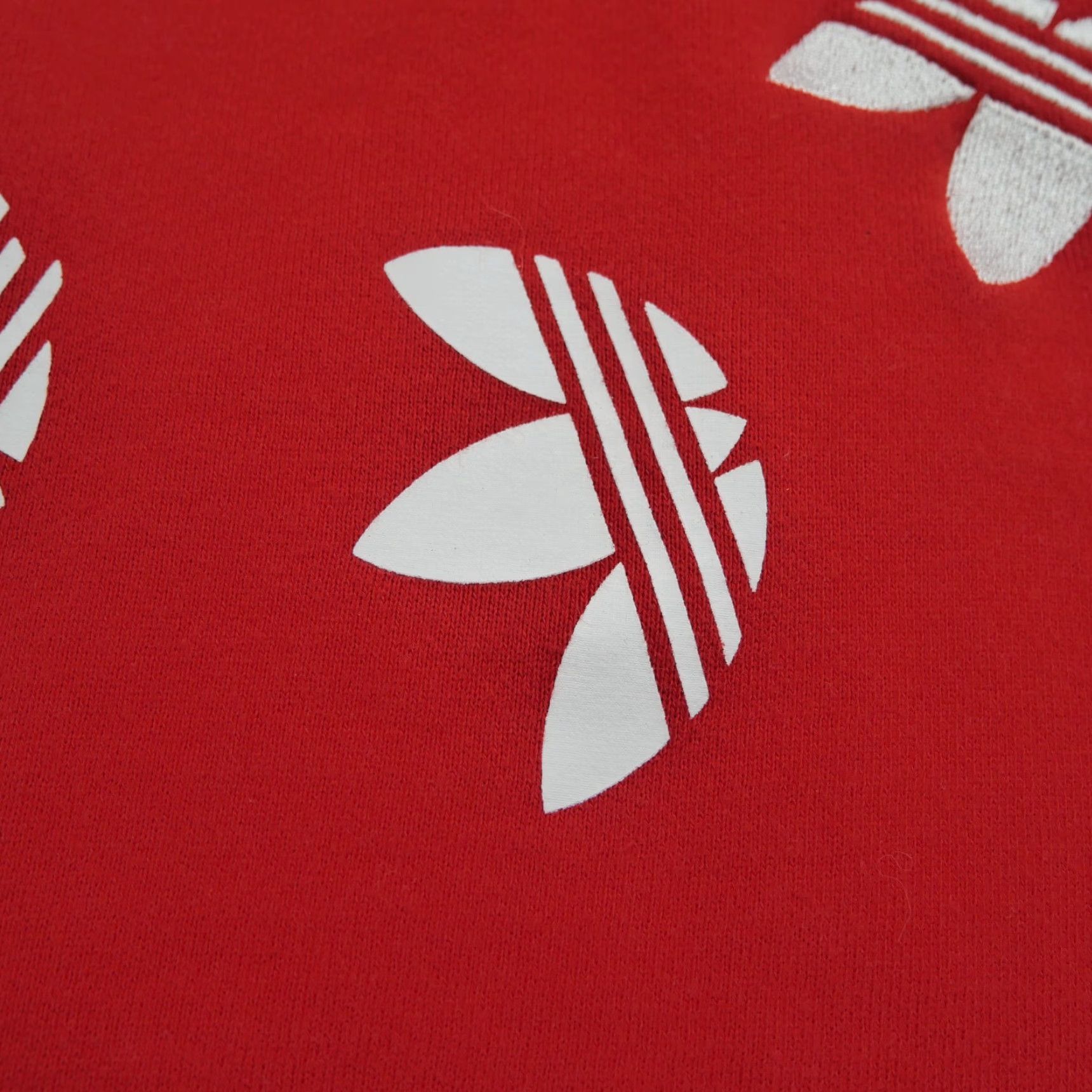 Adidas Adidas Hoodie Mens Red Pullover Trefoil Logo Circle Raglan Sleeve Size US M / EU 48-50 / 2 - 3 Thumbnail