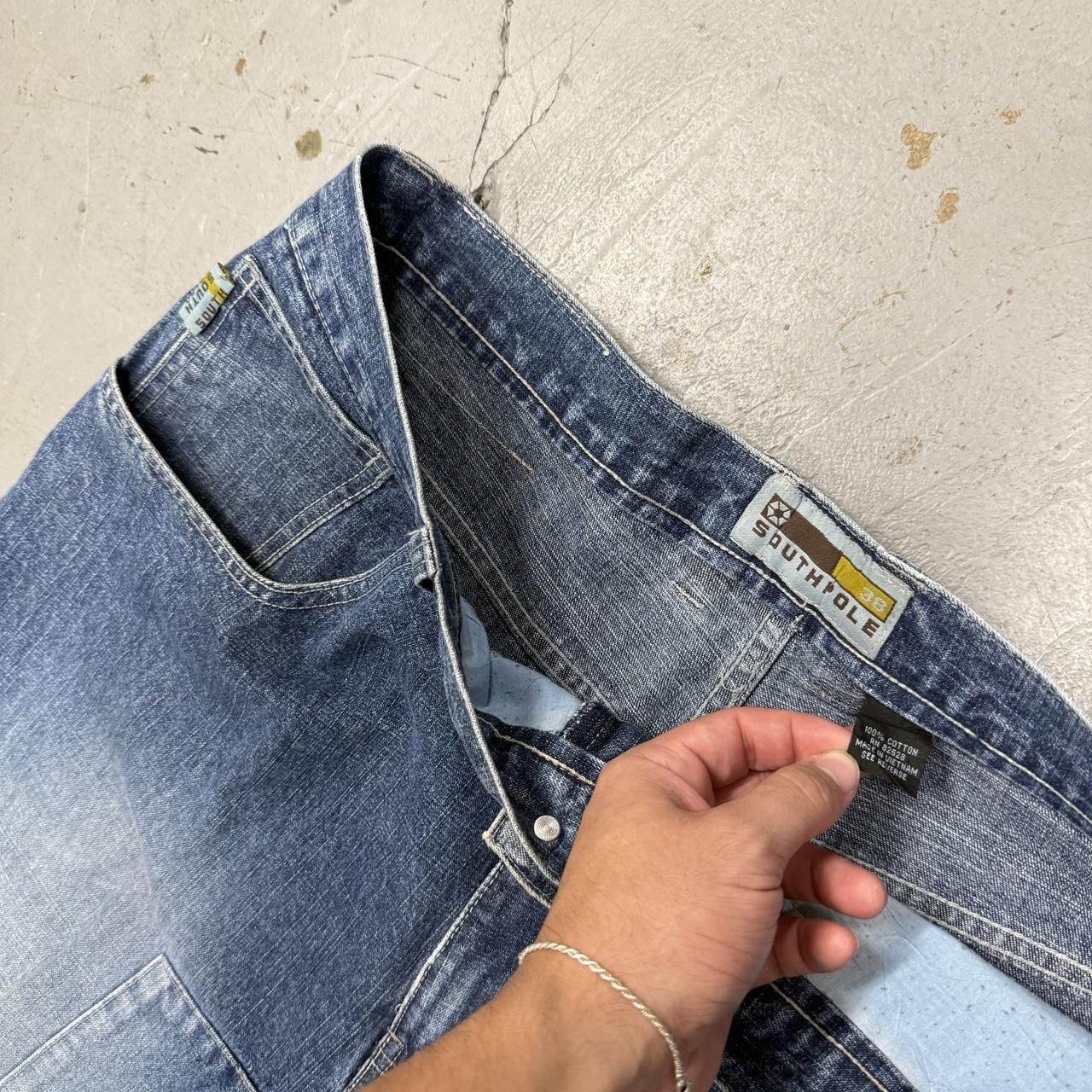 Southpole Southpole Red Tab Blue Faded Baggy Y2K Jeans 36 x 30 Size US 36 / EU 52 - 5 Thumbnail