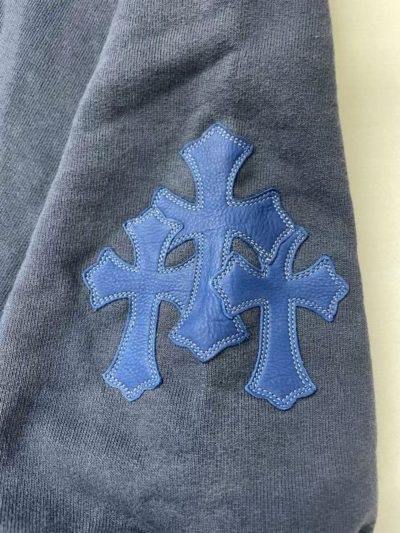 Chrome Hearts Chrome Hearts Triple Cross Patch Navy Pullover Hoodie Size US L / EU 52-54 / 3 - 3 Thumbnail