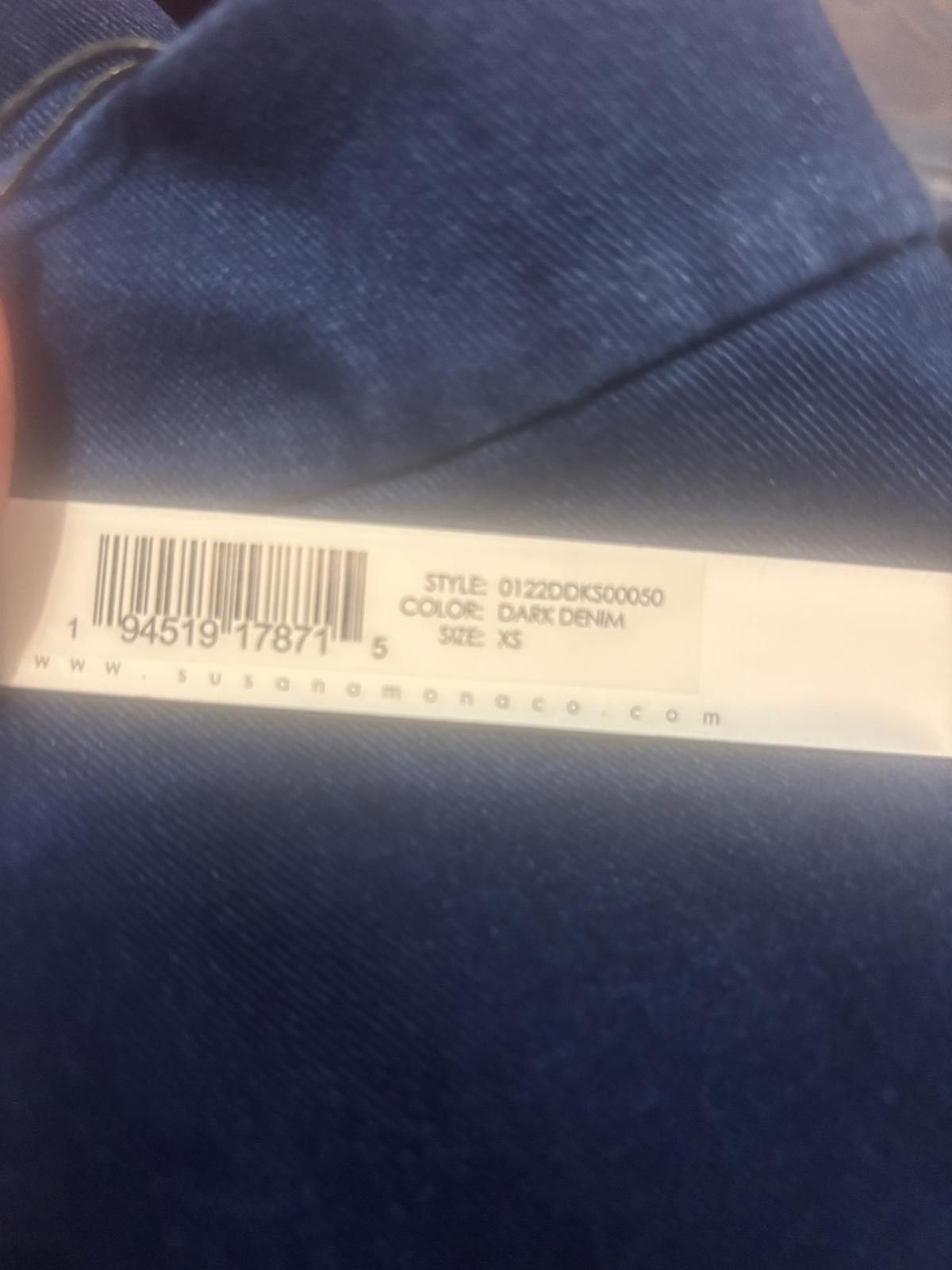 Designer Susana Monaco Women's Navy Blue Mini Skirt XS Size 26" / US 2 / IT 38 - 5 Thumbnail