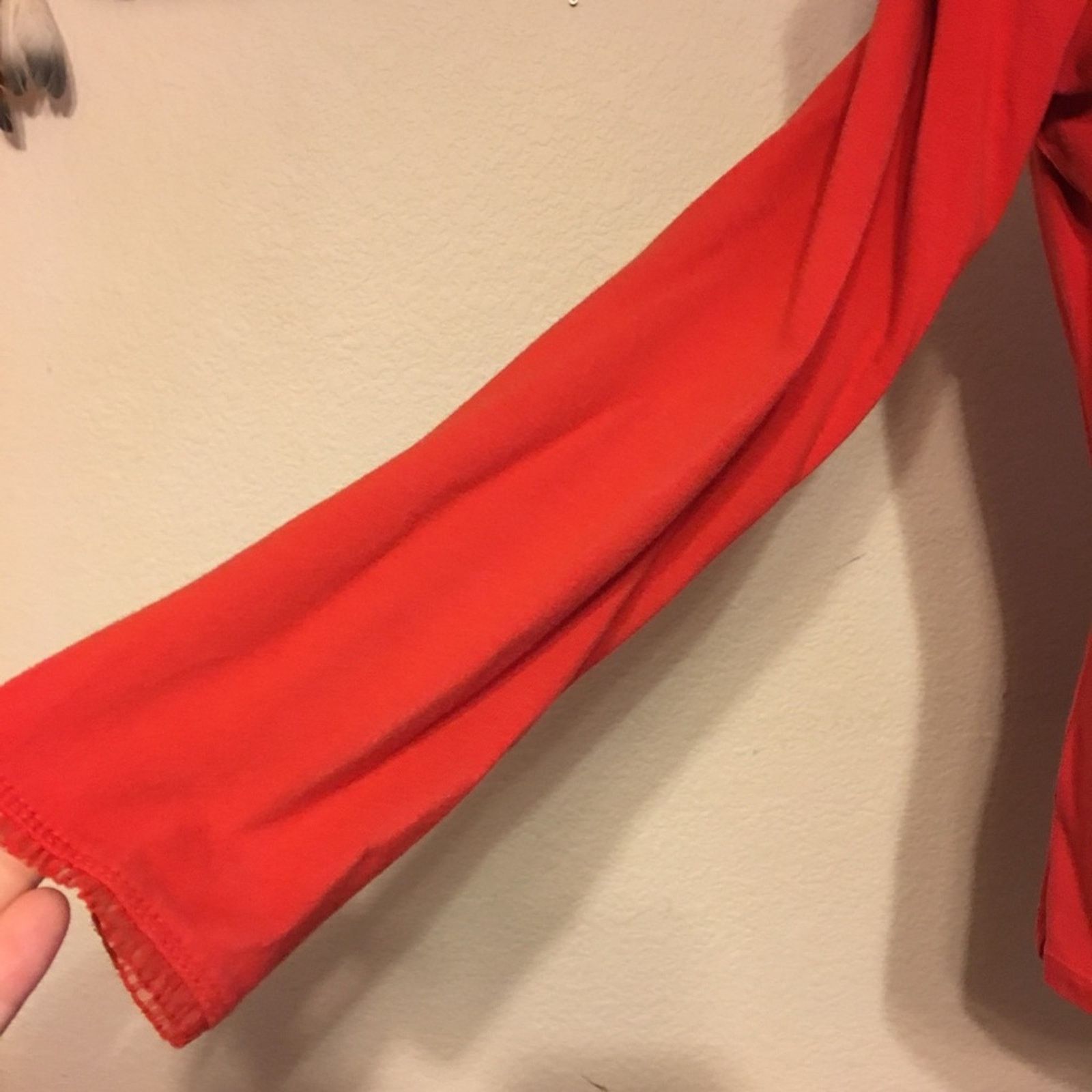 Other Metro Style tomato red long sleeve ribbon top M Size M / US 6-8 / IT 42-44 - 3 Thumbnail
