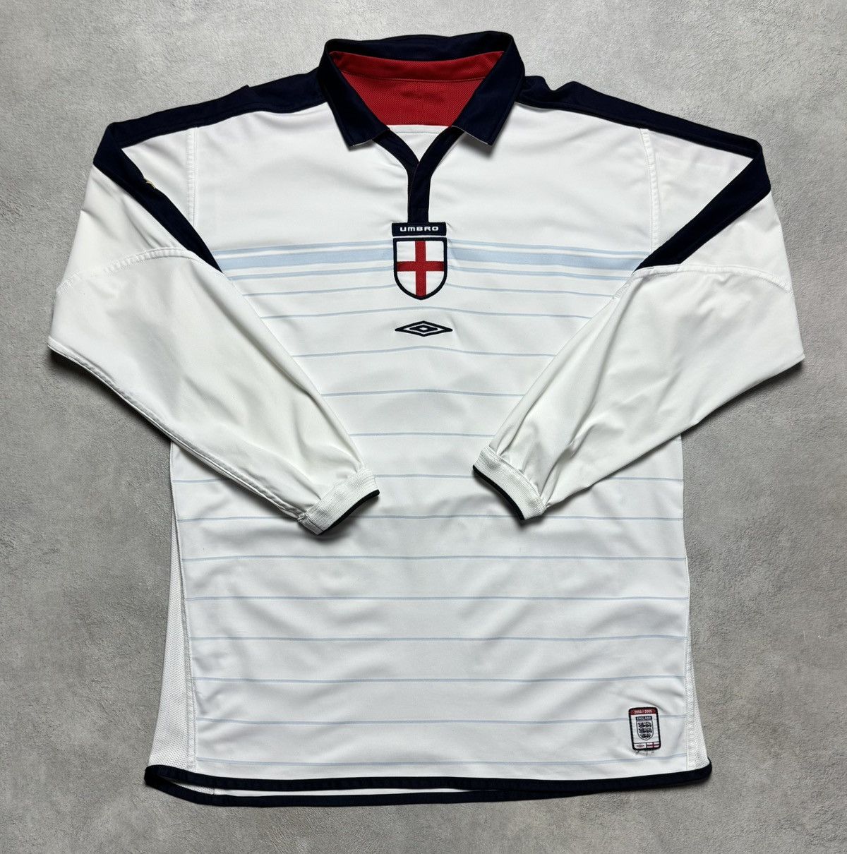 Umbro England 2003 2005 Home Shirt Soccer Jersey Long Sleeve Umbro Size US L / EU 52-54 / 3 - 3 Thumbnail