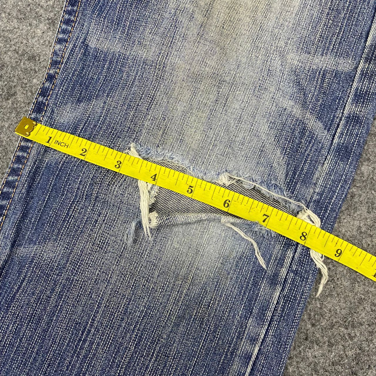 Edwin Vintage Edwin Bush Pants Distressed Denim Size US 32 / EU 48 - 8 Thumbnail