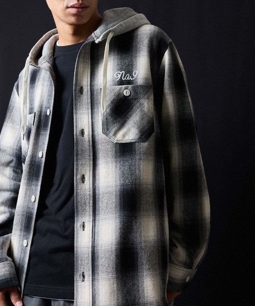 Number (N)ine number nine COTTON EMBROIDERY BACK LOGO HOODIE SHIRT Size US XL / EU 56 / 4 - 3 Thumbnail