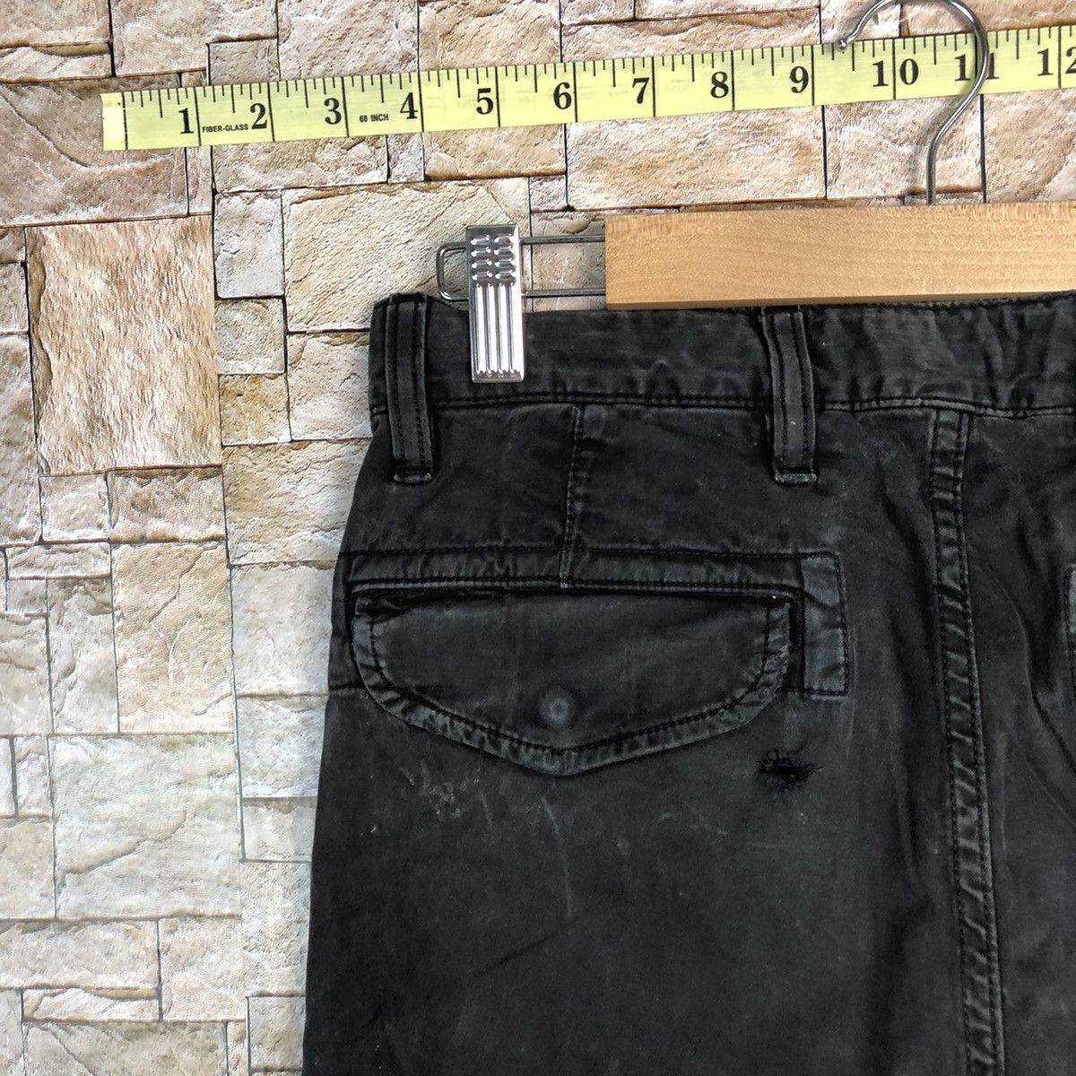 Faded Glory × Japanese Brand Uniqlo Black faded Cargo Multipocket Pants #A746 Size US 28 / EU 44 - 19 Thumbnail
