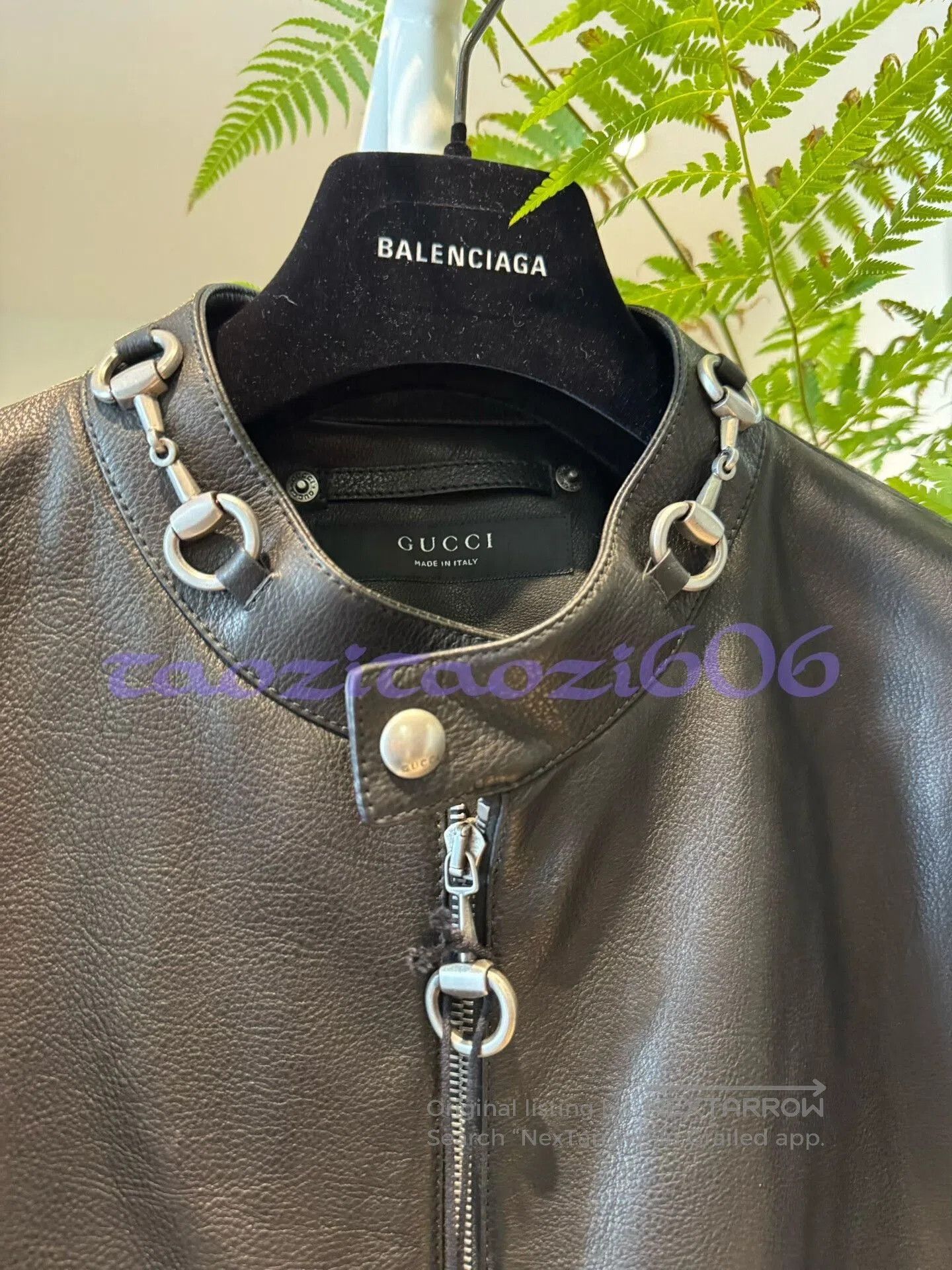 Gucci Gucci by Demna 26SS Black Horsebit Leather Jacket. Size US M / EU 48-50 / 2 - 2 Thumbnail